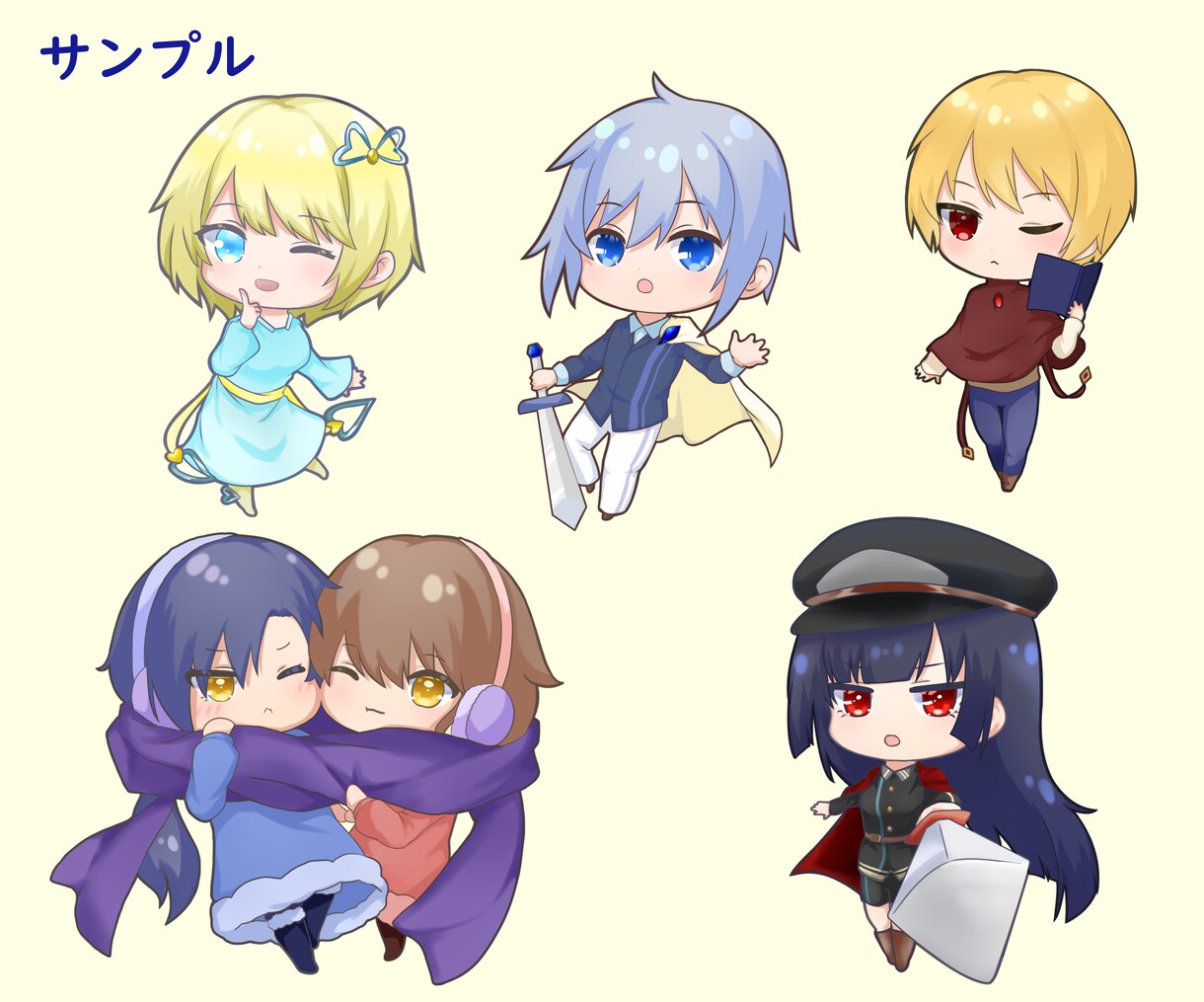ポップなミニキャラ描きます LINEスタンプ・SNSアイコン・ヘッダーなどの用途に対応！ イメージ4