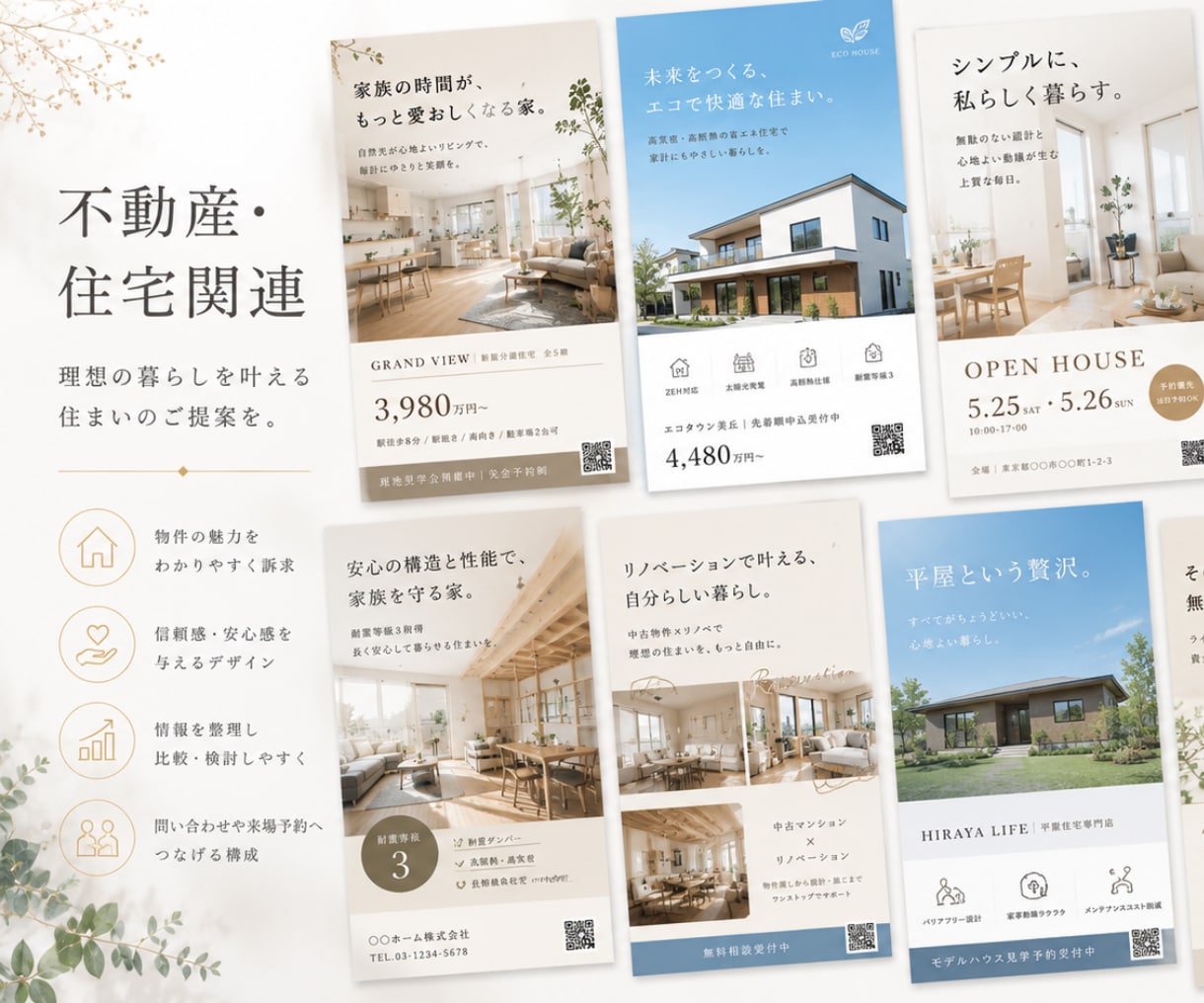 プロがお店のチラシデザインを制作・作成します 店舗向けおしゃれなフライヤーカフェやジム等、幅広い業種に対応 イメージ4