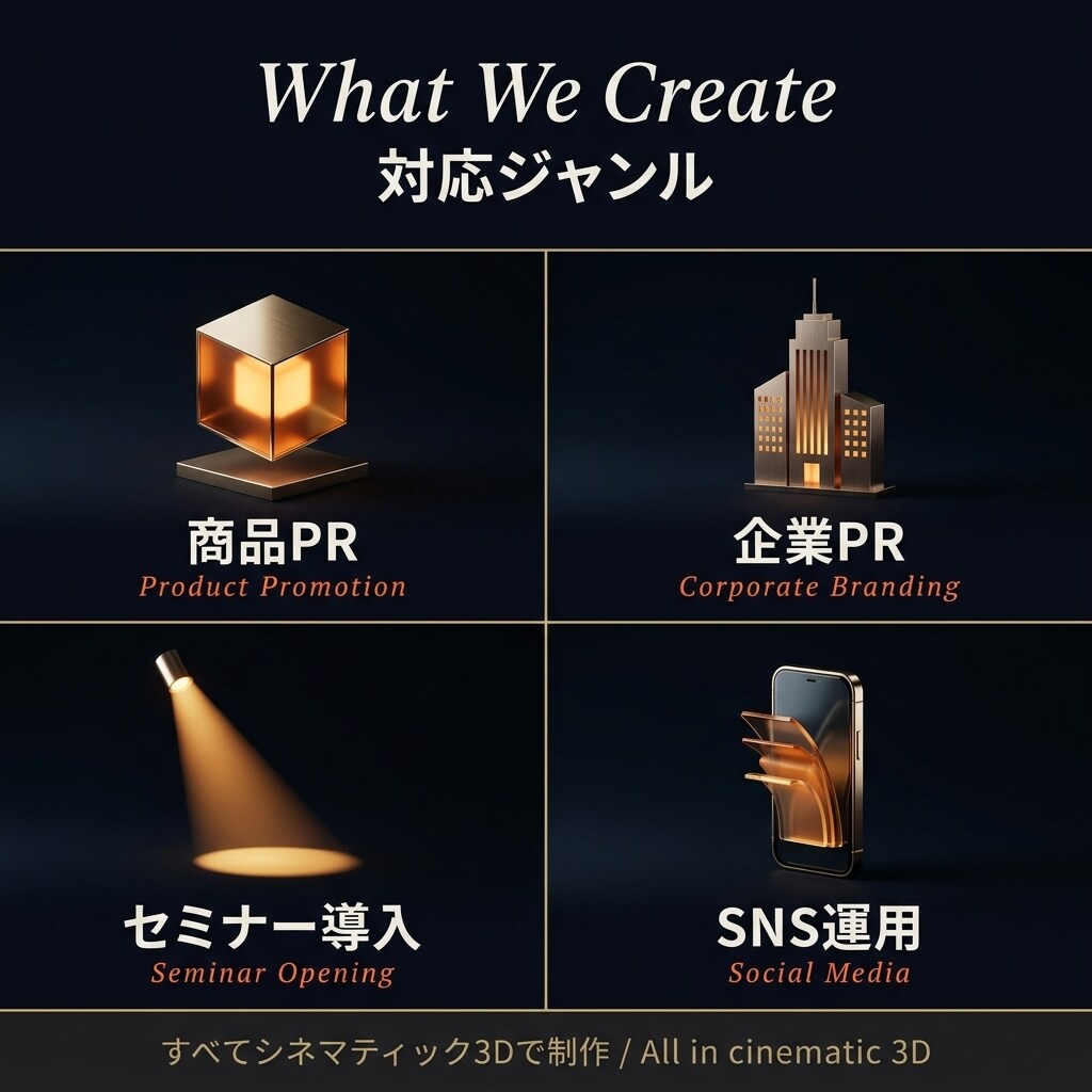 シネマティックな3D AI動画を制作します 量産テンプレでは届かない、物語と質感で”見られる”動画を。 イメージ5