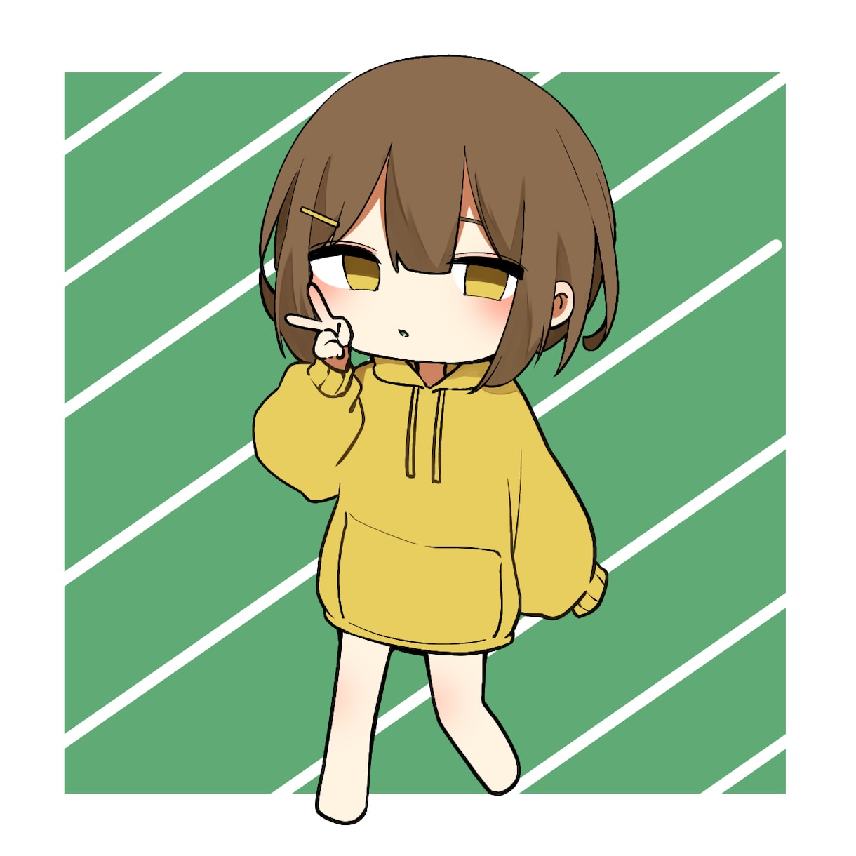 商用利用可 シンプルかわいいミニキャラを描きます キャラクターデザインの段階からでもお受けできます イメージ1