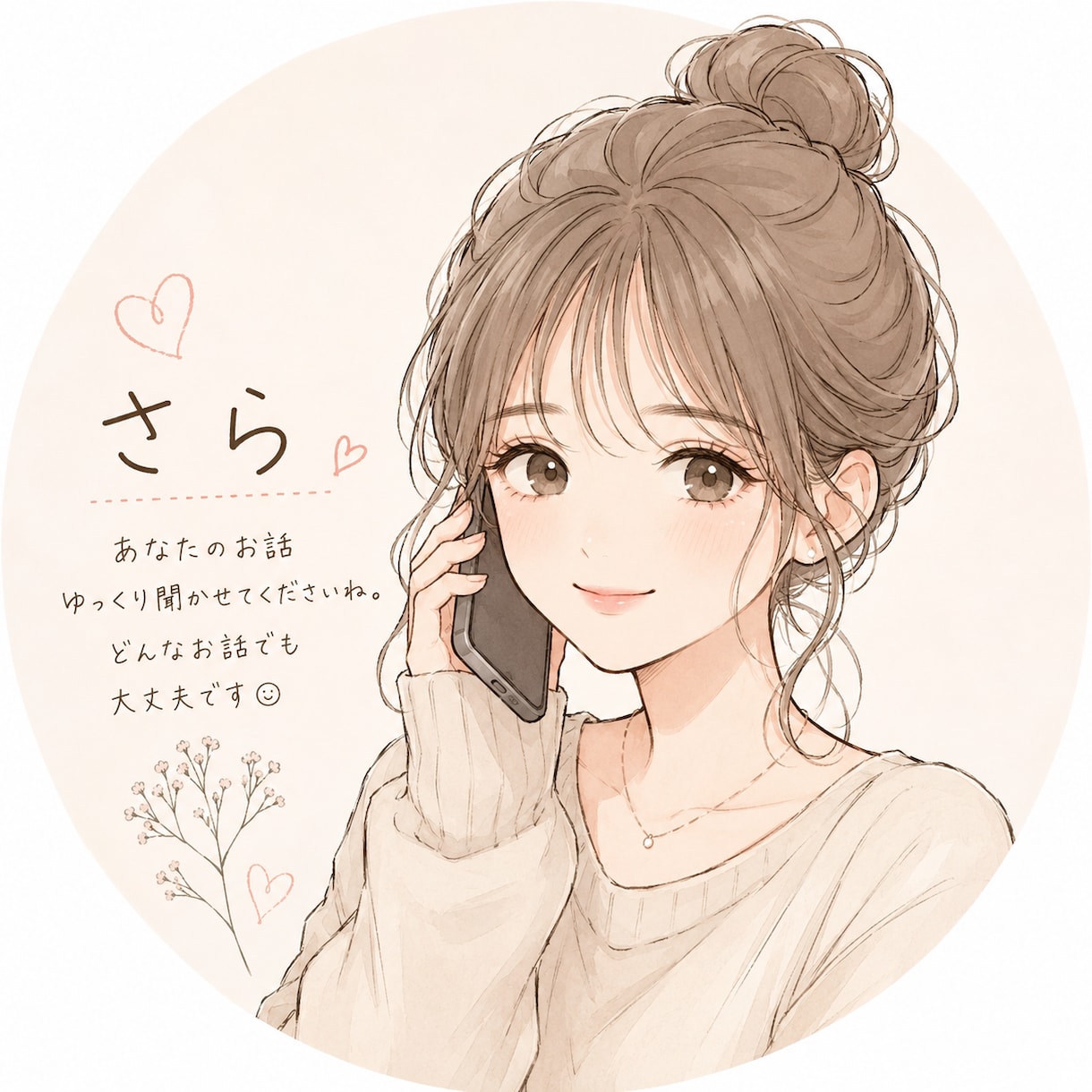 否定をせずあなたのお話を優しくお聞きします 誰にも言えない気持ちを安心してお話しください。 イメージ1