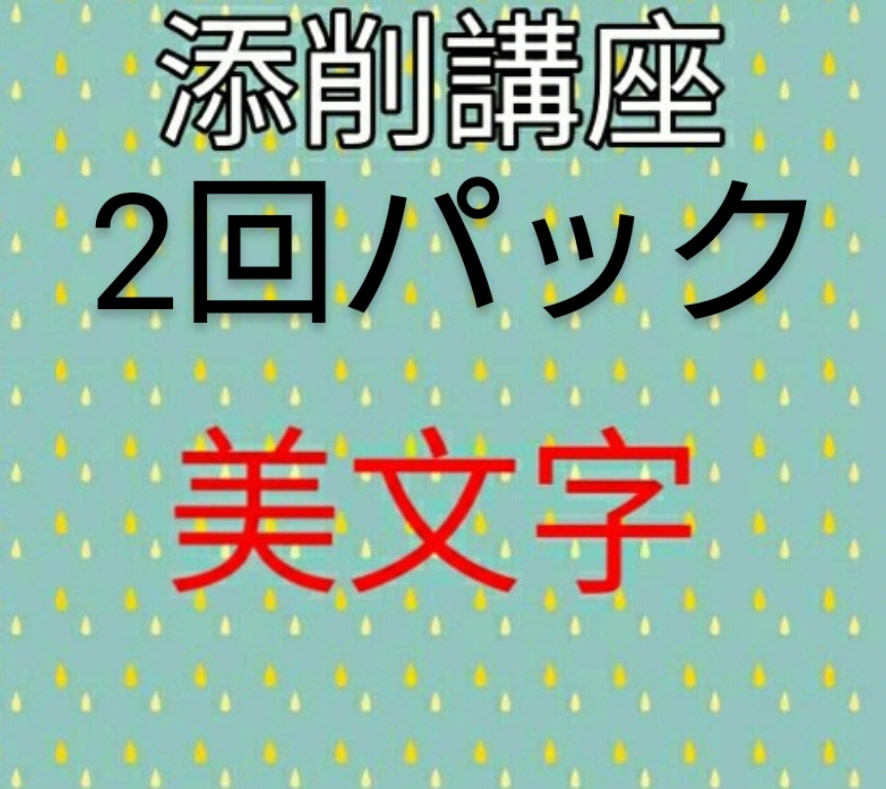 美文字講座2回パック★あなたの文字を添削指導します お手本付き！ビデオチャットで一緒に美文字を目指しましょう！ イメージ1