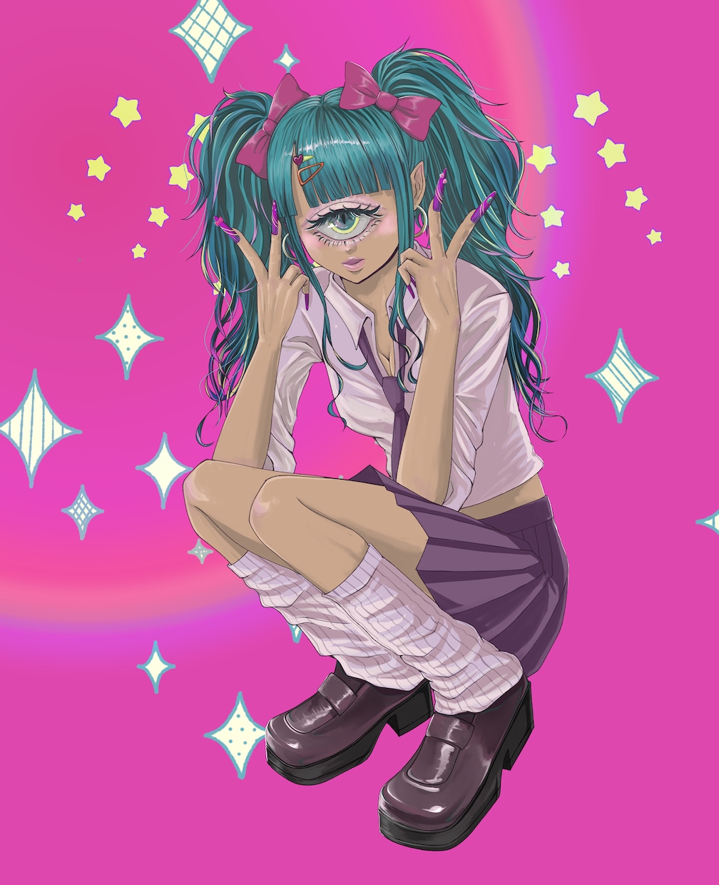 女の子のイラスト・アイコン描きます 可愛いだけじゃない、少し毒気のあるイラストをお届け！ イメージ2