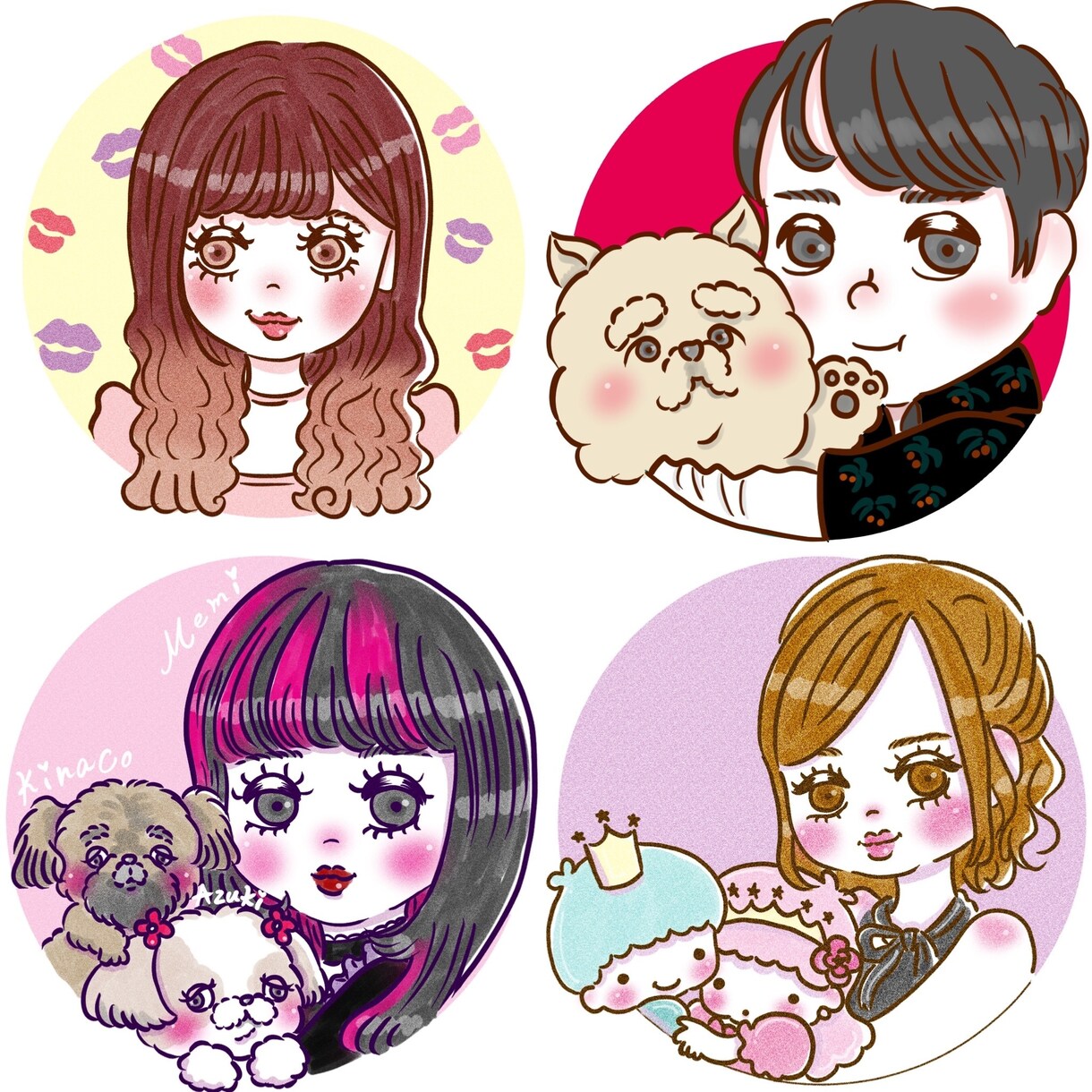 SNSのアイコン用似顔絵描きます SNSのアイコン用に可愛いイラスト描きます！ イメージ7