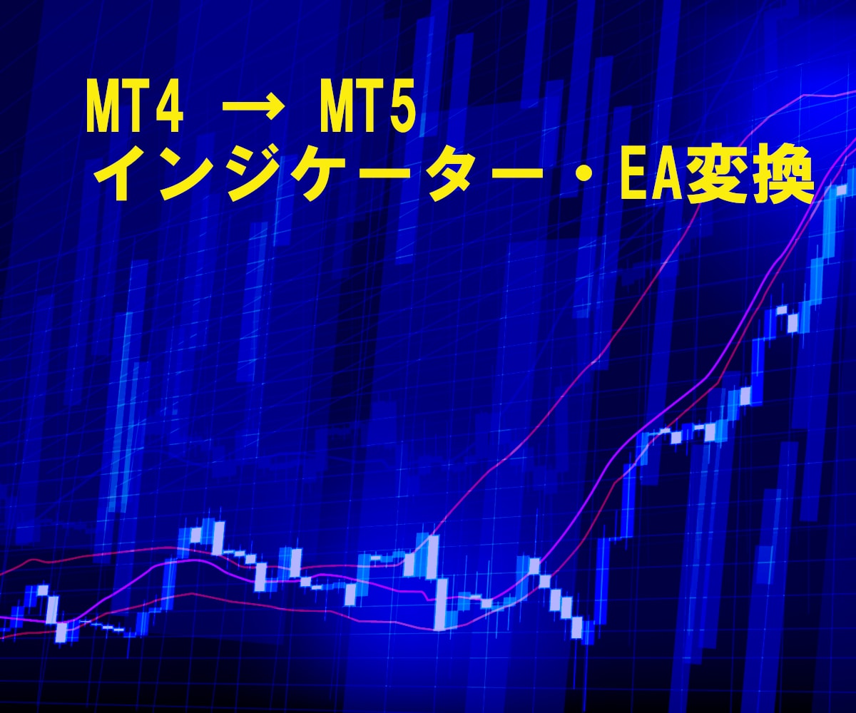 MT4用インジケーターやEAをMT5用に変換します MT4 → MT5 インジケーターやEAをMT5対応に改造 イメージ1
