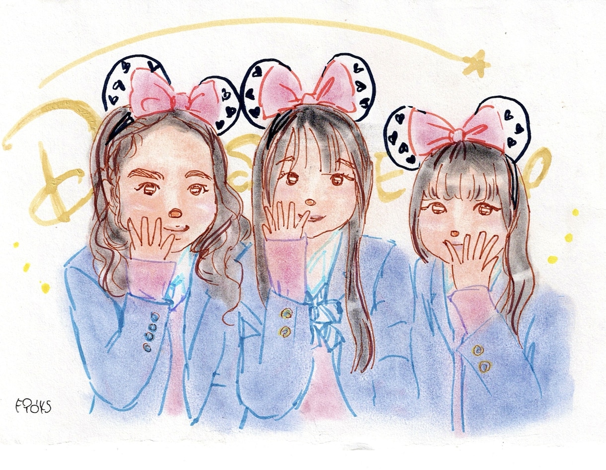 似顔絵オーダー　写真を見てお描きします お友達や家族へのプレゼント、誕生日、思い出に！似顔絵検定１級 イメージ1