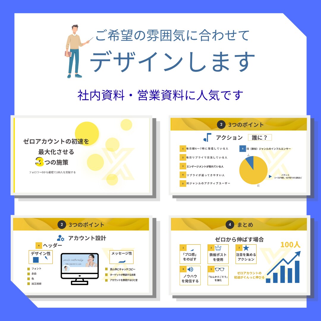 図解あり！伝わるスライド作成します 図解でわかりやすく整理し、視覚的に見やすく整理します イメージ3