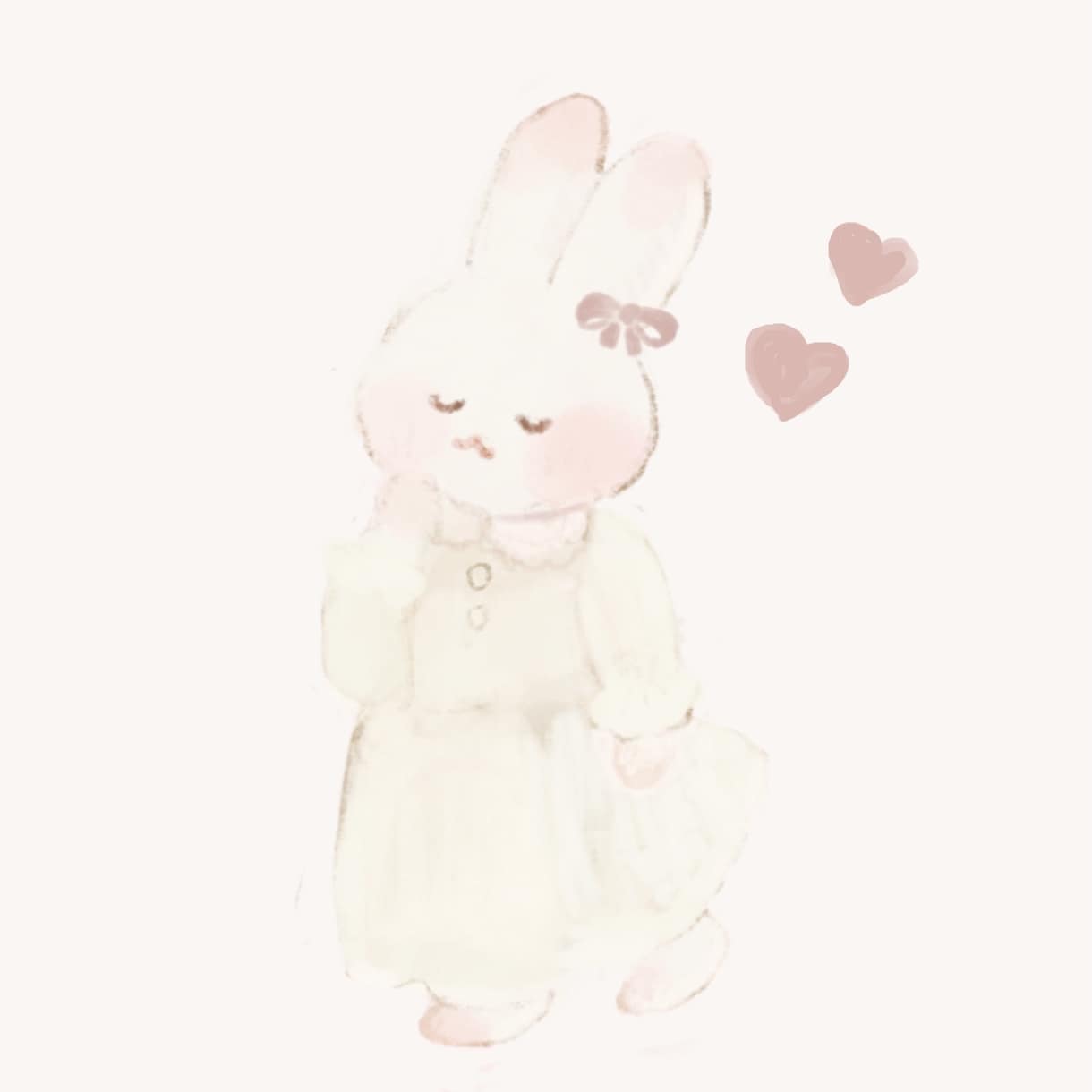 ゆるふわ可愛いアイコン作成致します ふわふわ柔らかいイラストがお好きな方へ。 イメージ6