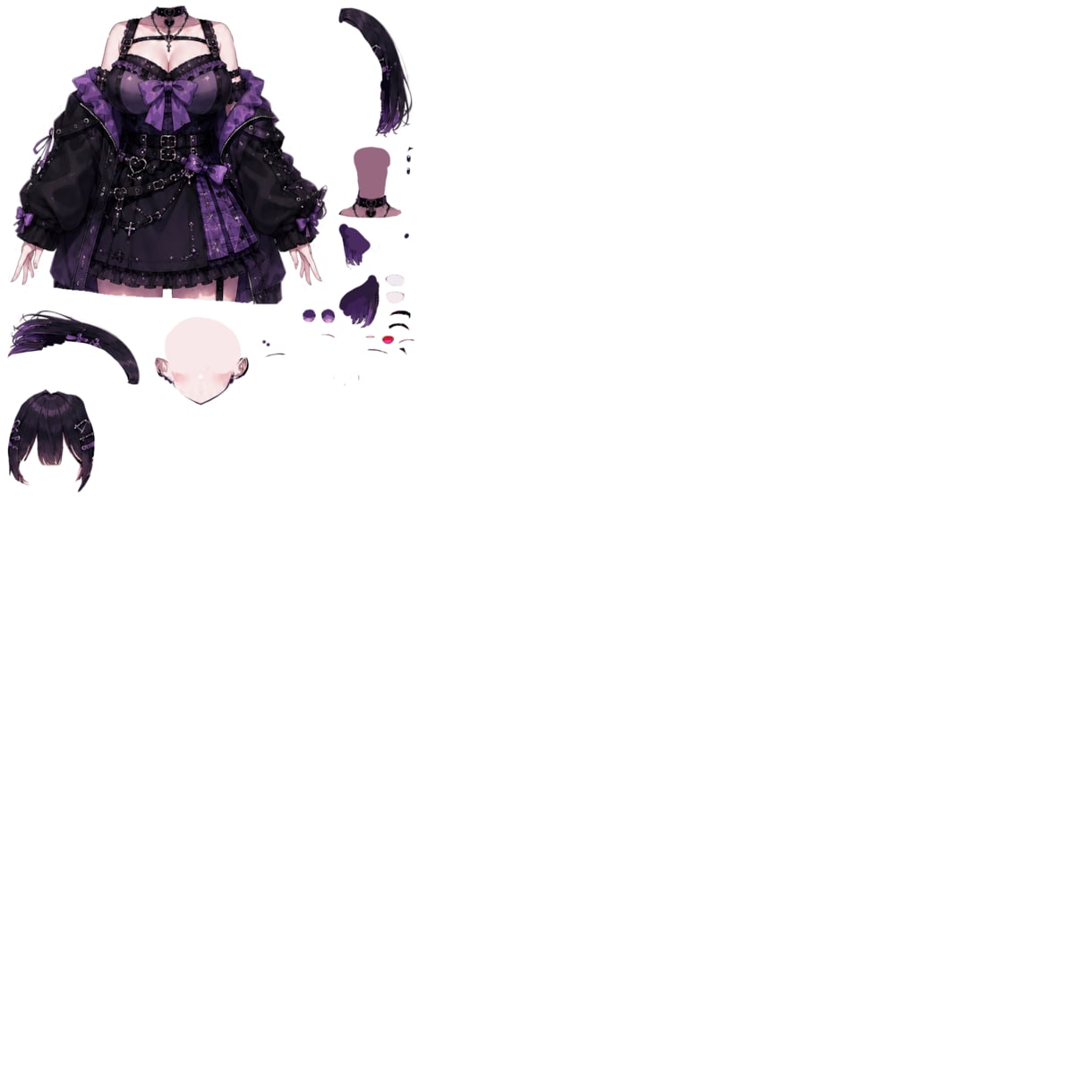 VTuberデザイン、パーツ分け承ります 迅速丁寧！VTuberデザイン！ イメージ3