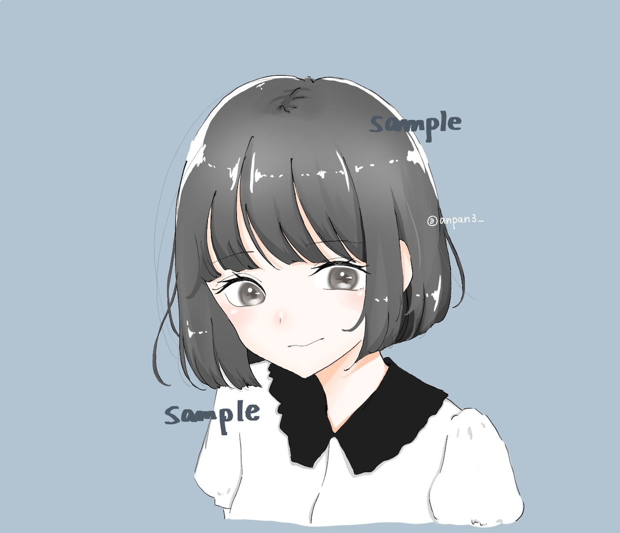 アイコンイラスト描きます 配信用・プレゼント用・ペアイラスト イメージ1