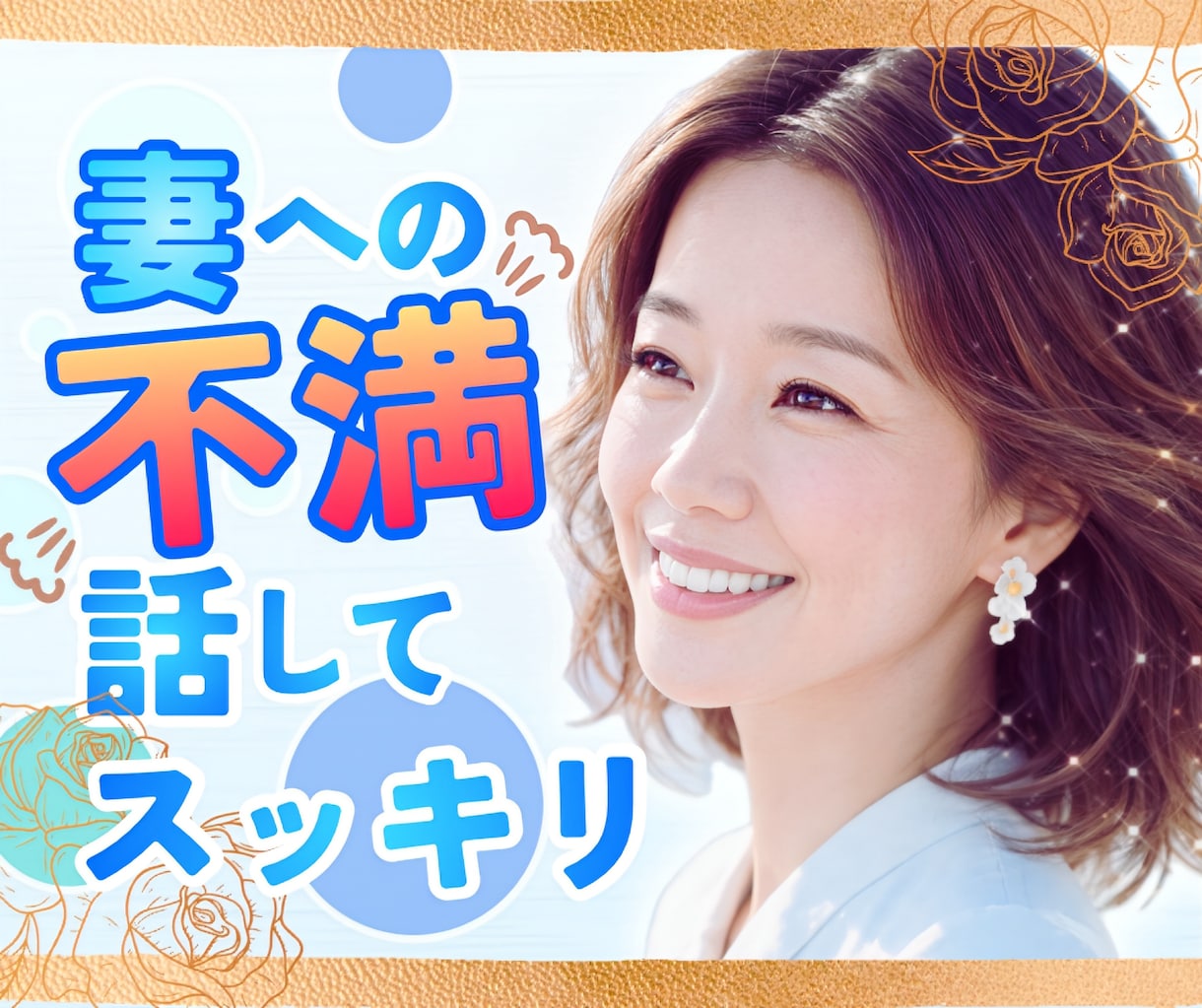 モヤモヤ‼︎奥様への不満や愚痴に優しく寄り添います 夫婦関係/愚痴/奥様への不平•不満/悪口/我慢せず吐き出して イメージ1