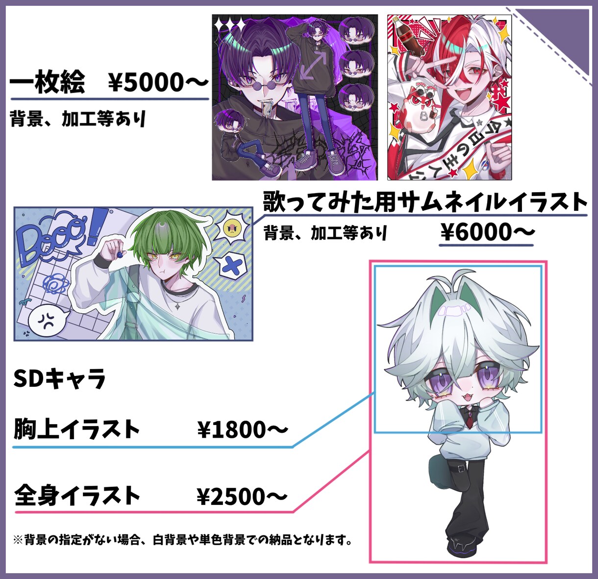 手描きのイラスト作成します 詳しくは画像をタップしてご確認ください イメージ3