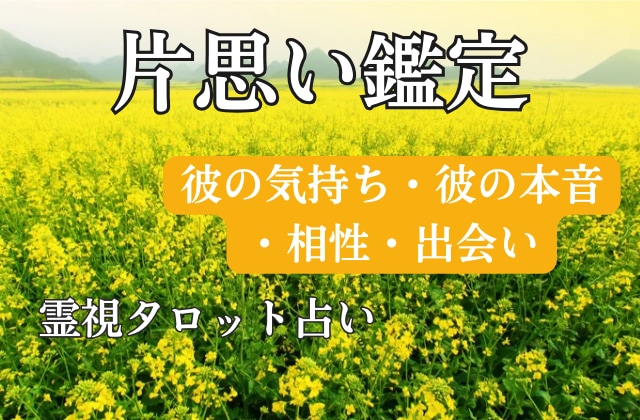 霊視タロット占い｜片思い鑑定し恋愛運を占います 彼の気持ち・彼との相性を知って、片想いを成就、縁結びしたい方 イメージ1