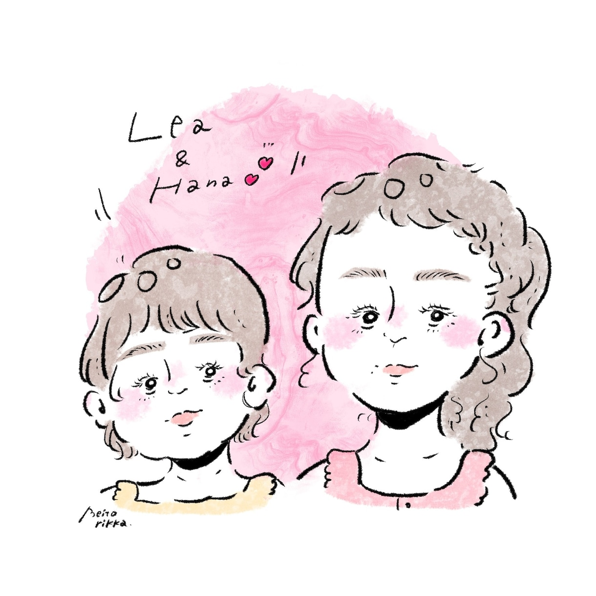商用利用OK！現役イラストレーターが似顔絵描きます ゆるくて癒し！お写真を元に描く似顔絵snsアイコン♪ イメージ3
