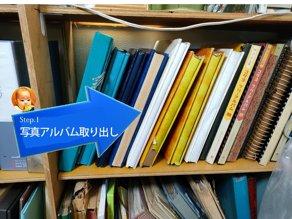 アルバム写真を断捨離しA4スリム冊子にします 選別写真をスキャンしてフォトブックにレイアウト製本します！ イメージ2