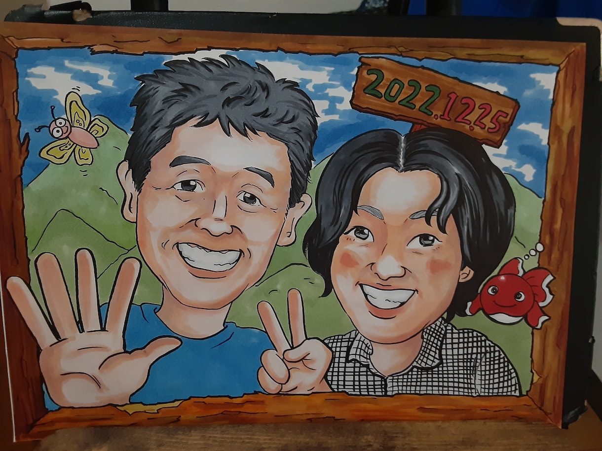 似顔絵作成します 還暦祝い、古希祝いの似顔絵作成いたします イメージ4