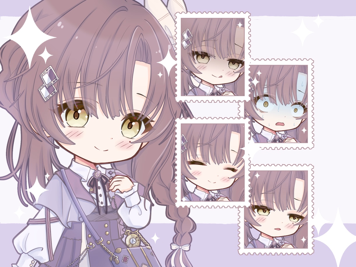 ぷにっとかわいいミニキャラ全身描きます ぷにっとかわいいデフォルメイラスト イメージ1