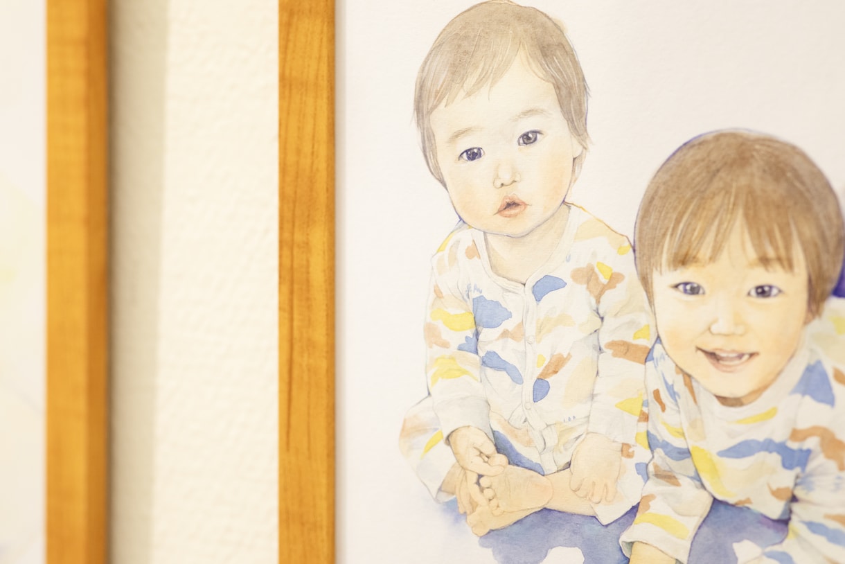 水彩で大切な記念の絵を描きます ウェルカムボードや贈り物に最適です！ イメージ2