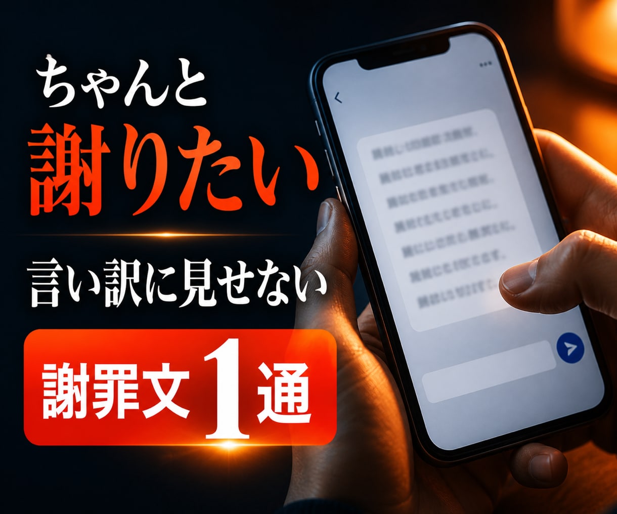 気持ちが伝わる謝罪文を1通作成します 言い訳に見えない、誠実で自然なお詫び文へ イメージ1
