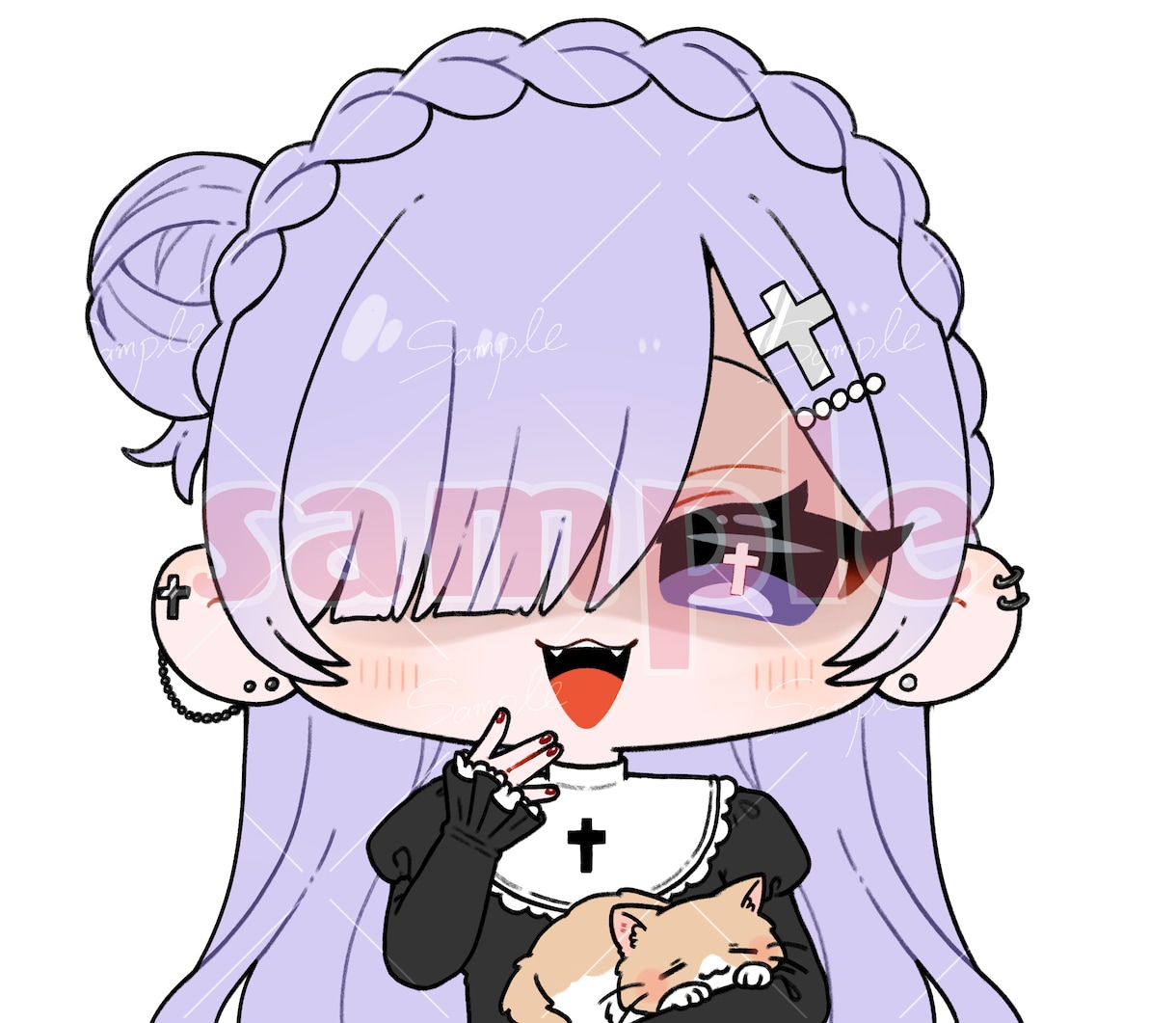 ほっぺが魅力的なかわいいイラスト描きます デフォルメも等身もお任せください！かわいく描きます！ イメージ5