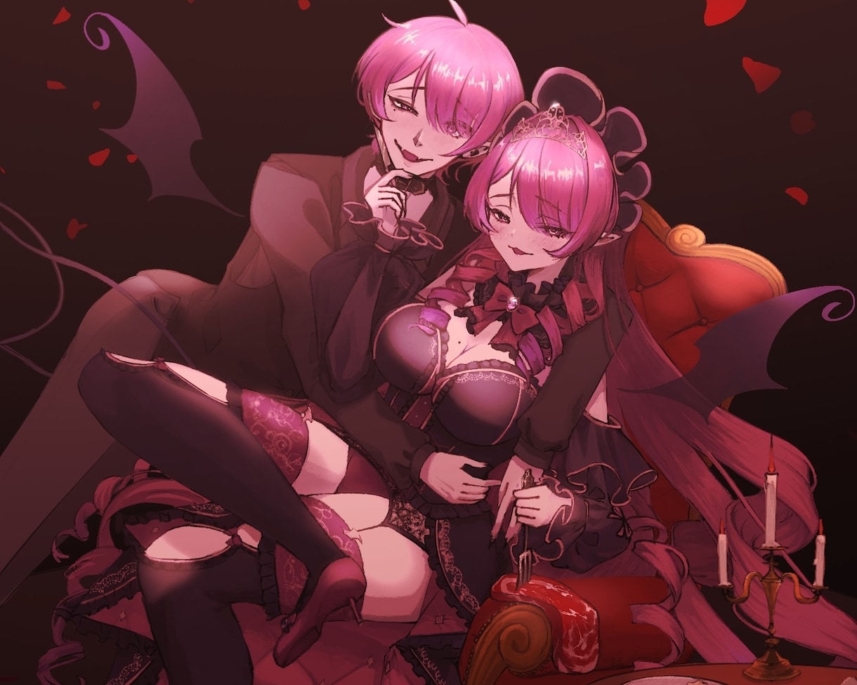 厚塗りによる重厚感あるイラスト作ります 他にないダークで、美しいイラストをご提供いたします イメージ5