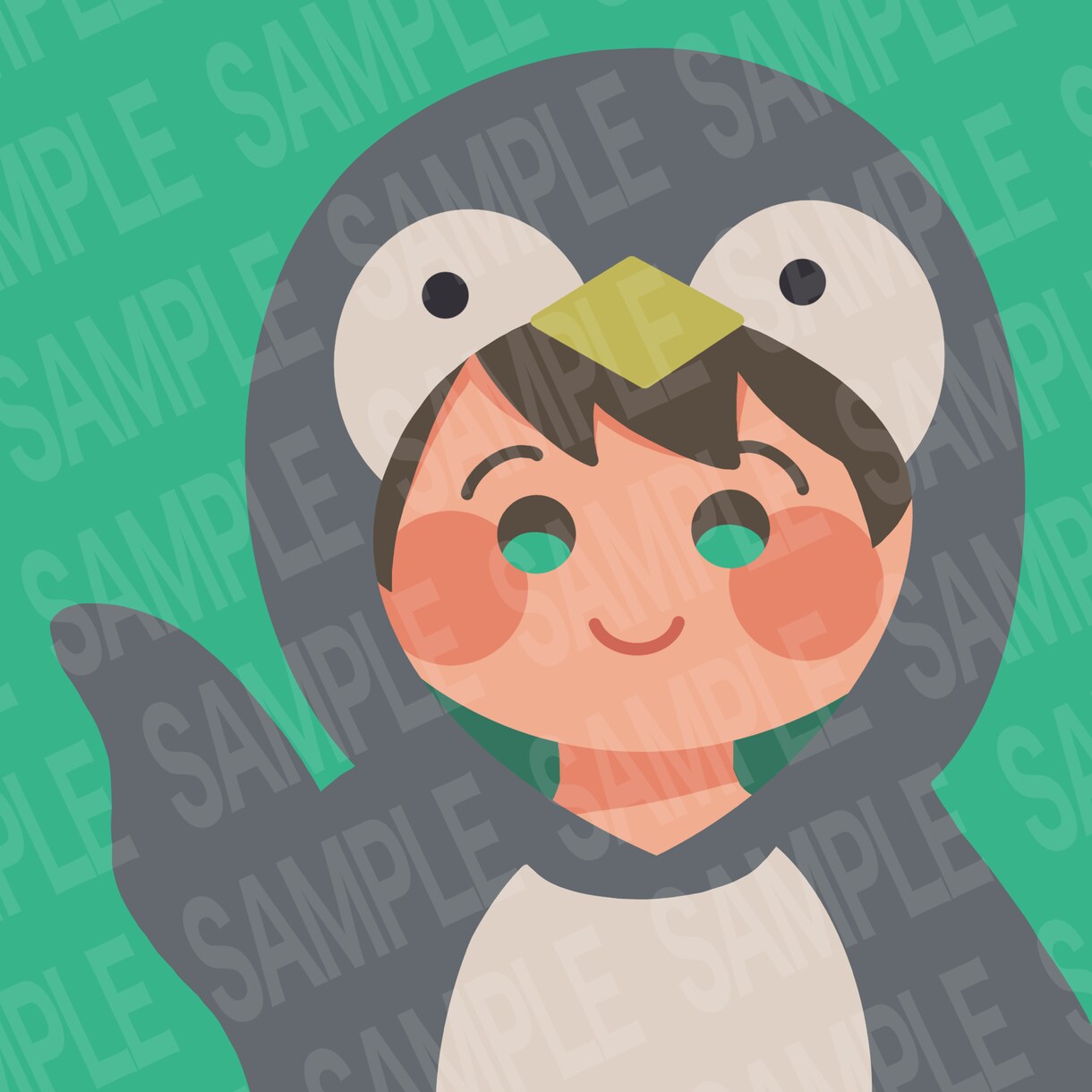SNS用アイコンお描きします お仕事やお好きな動物、カラーに合わせたアイコンを制作します！ イメージ5