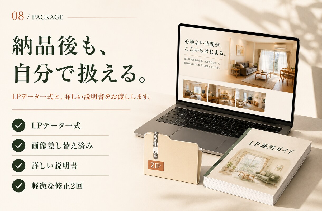 大家さん向けの賃貸募集LPを制作します 写真と募集条件を送るだけ｜スマホ対応・問い合わせ導線付き イメージ9