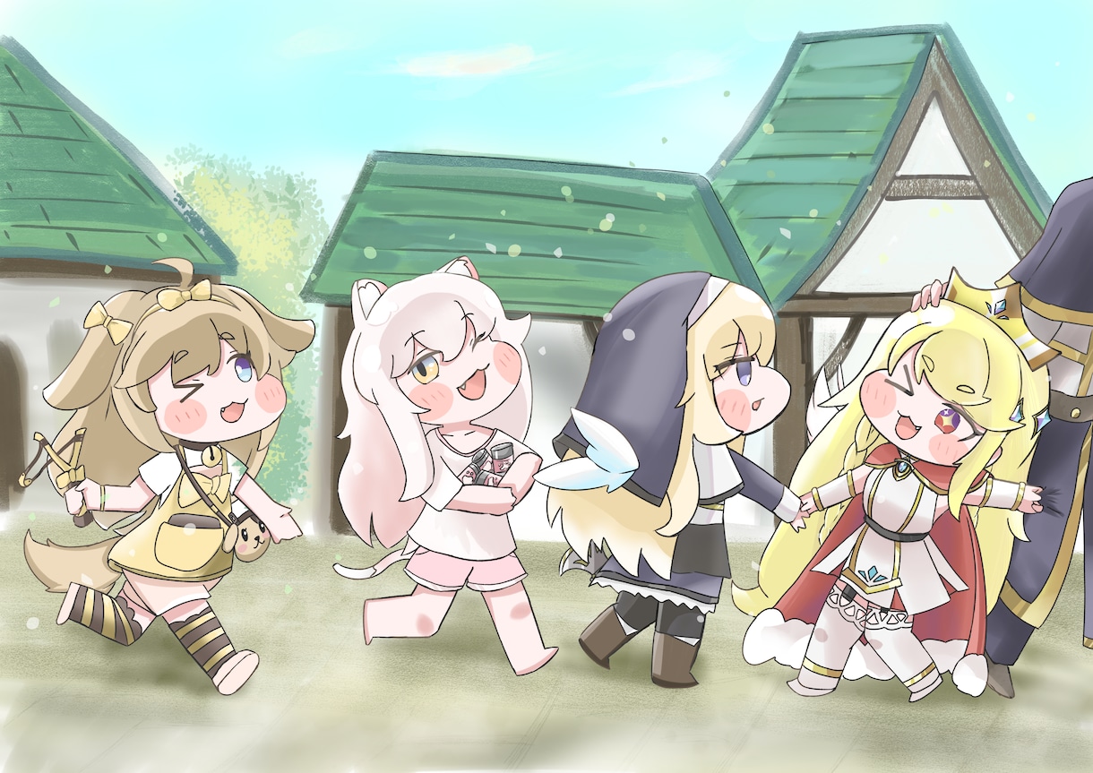 キャラデザやサムネなどの女の子のイラストを制作ます アニメ調や厚塗りでのイラストを制作いたします イメージ4