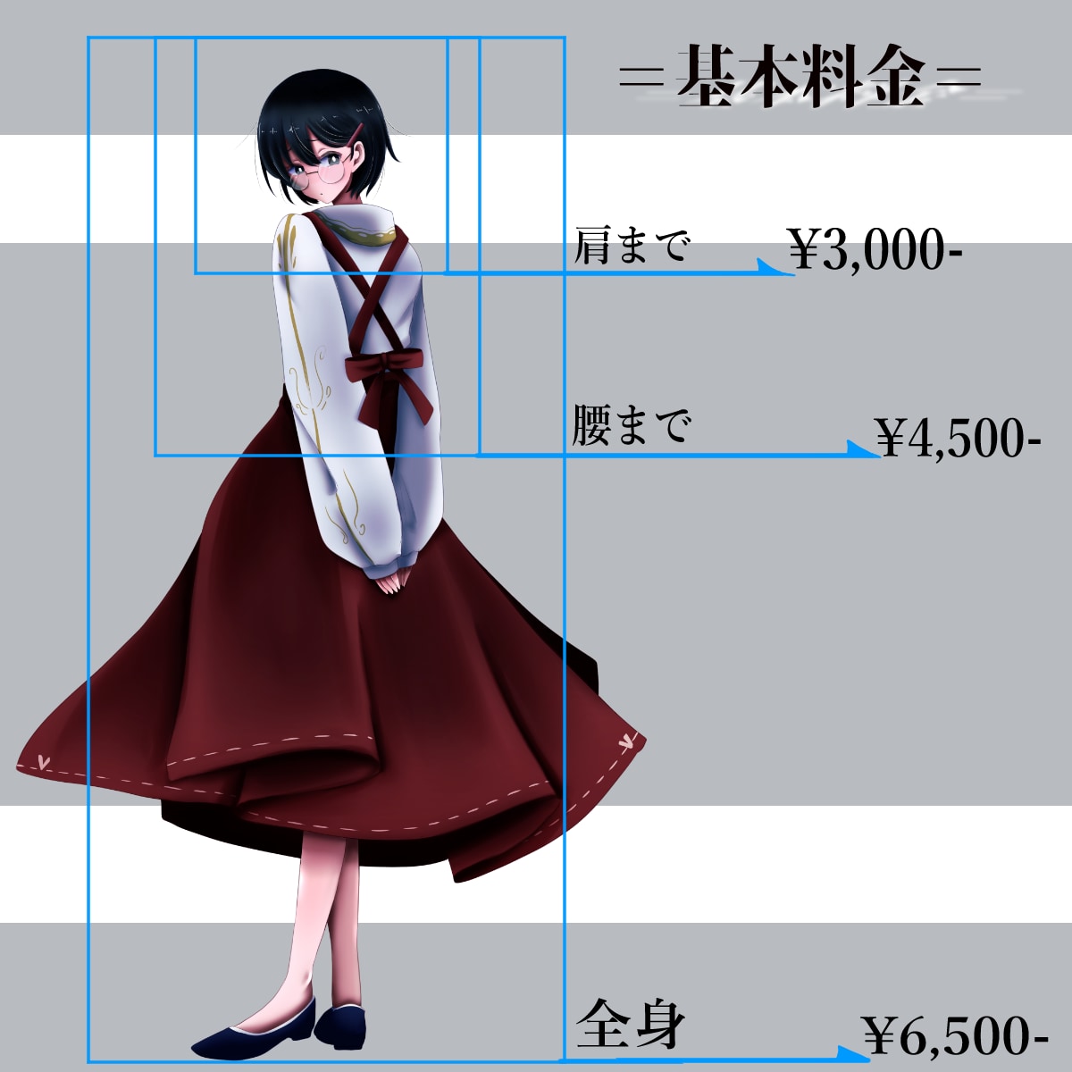 TRPG・ゲームや配信で使える立ち絵を作成します ハッキリした色使い立ち絵作成します。 イメージ2