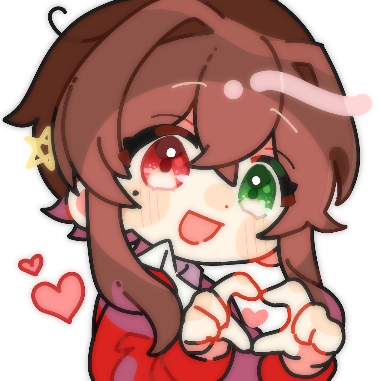デフォルメイラストお描きいたします SNSアイコンなどに使える可愛いSDイラストを描きます✧︎* イメージ2
