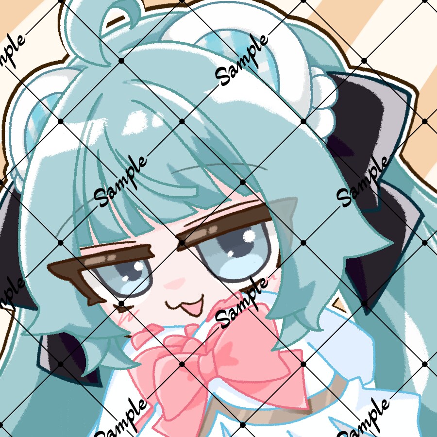 クレヨンペン風のふんわり可愛いSDイラスト描きます アイコン・メンバーシップ・配信サムネに♪ 商用利用無料！ イメージ3