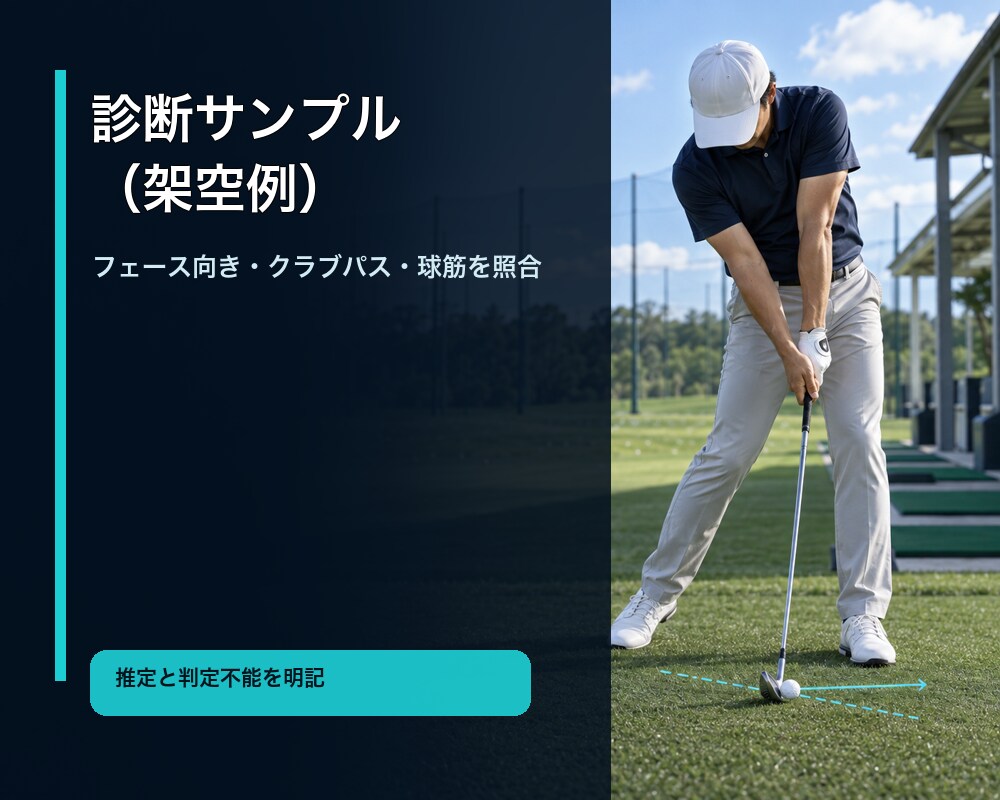 プロがスイングの根本原因を動画で診断します フェース向き×クラブパスから最優先の1点を特定 イメージ7