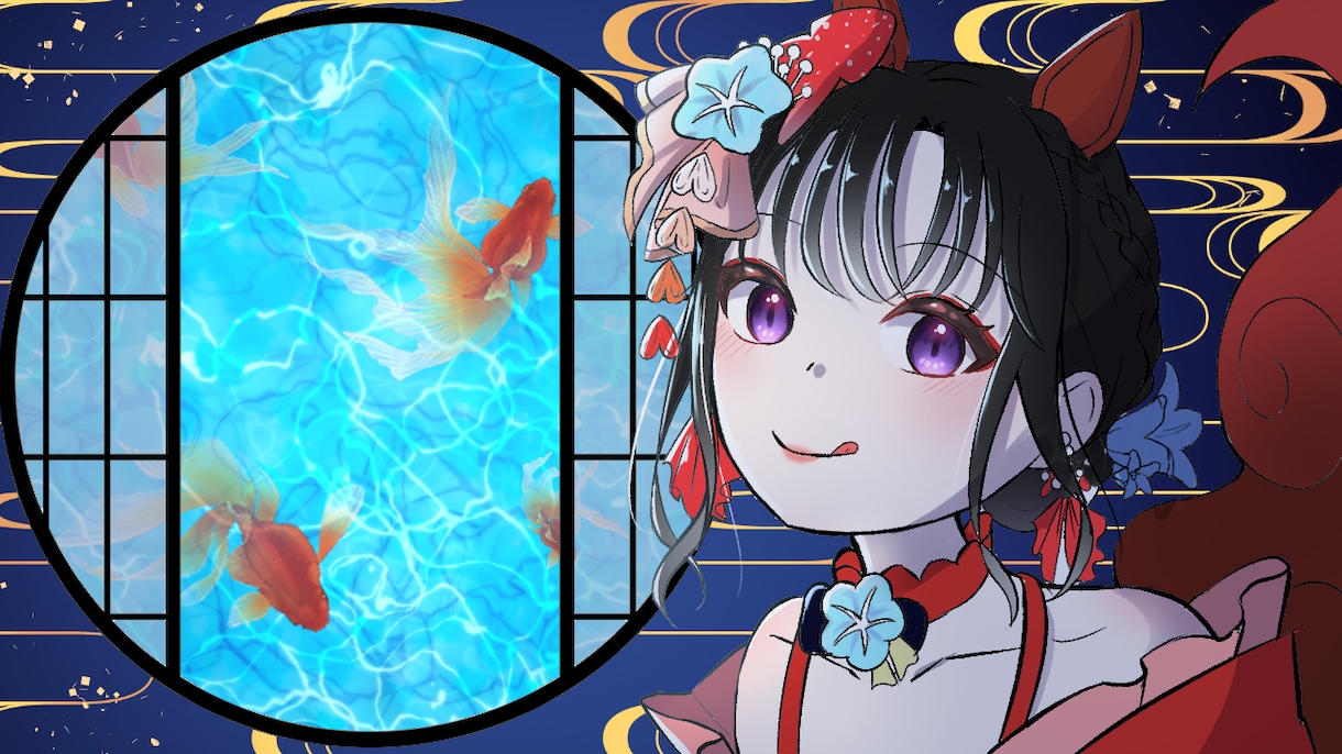 動画のサムネ描きます 配信をもっと目立たせるサムネを描きます！ イメージ1