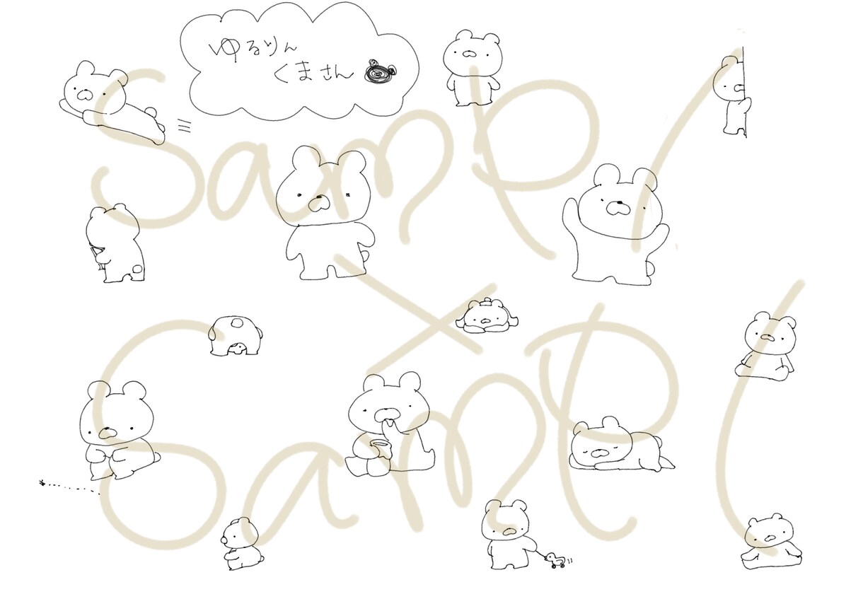 LINEスタンプデザインします 可愛いものから、シュールまで！デザインさせていただきます！ イメージ4