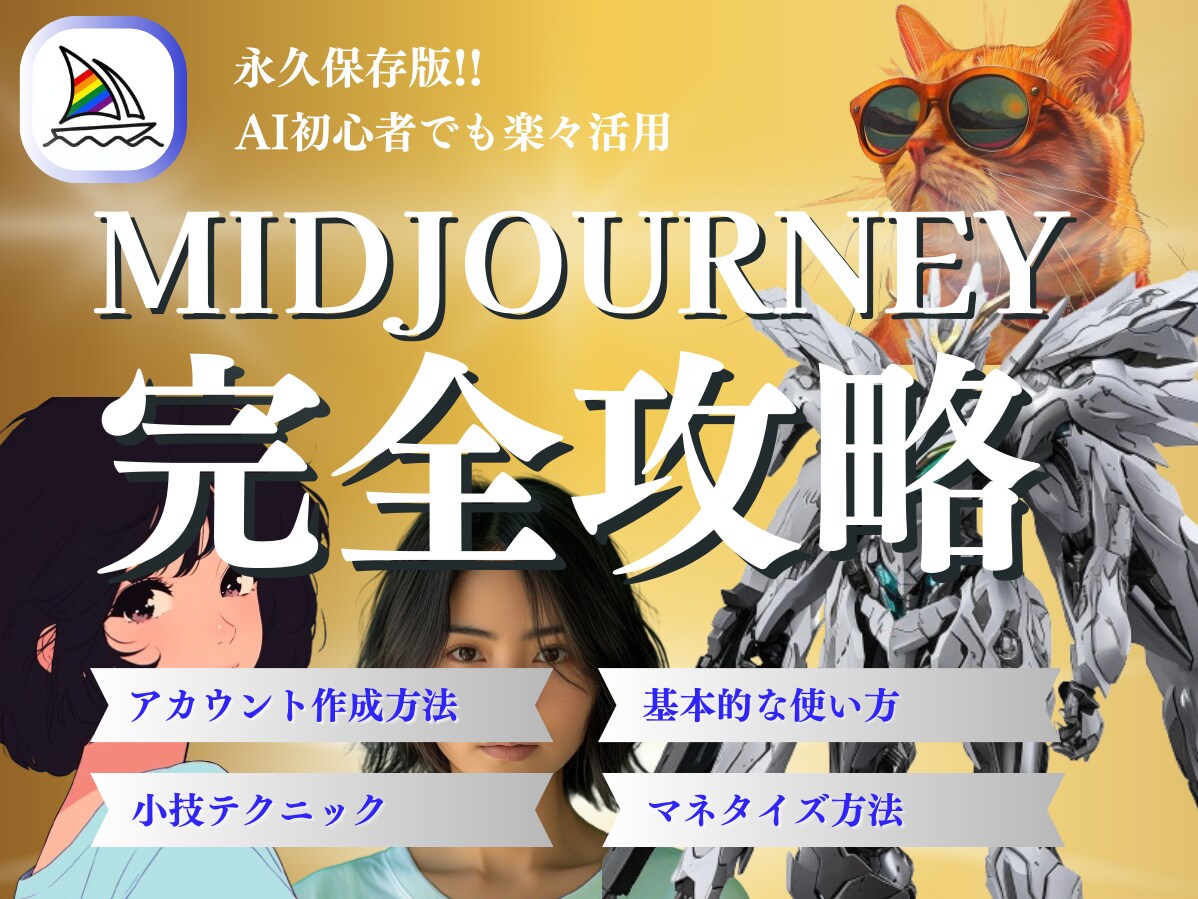 画像生成AIの使い方・マネタイズ方法教えます 【専門知識不要】 AIを使いこなしたい・副業に活用したい方へ イメージ1