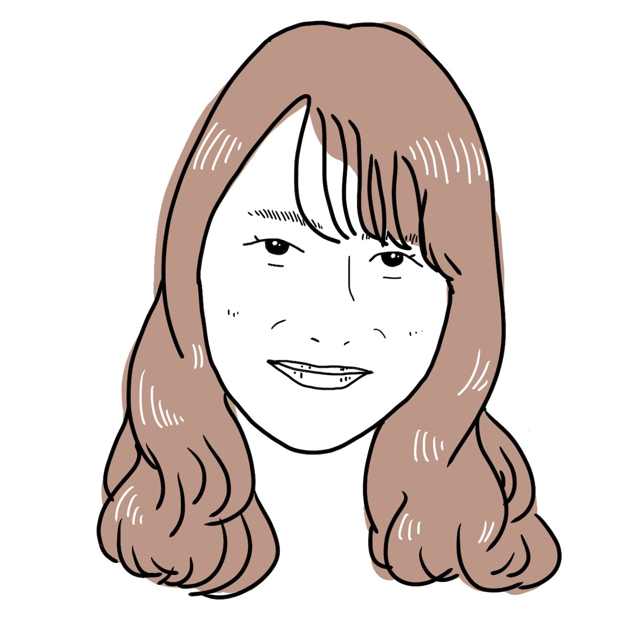 デフォルメしない、2色で仕上げる似顔絵を描きます いただいたお写真をもとに似顔絵を作成します。 イメージ9