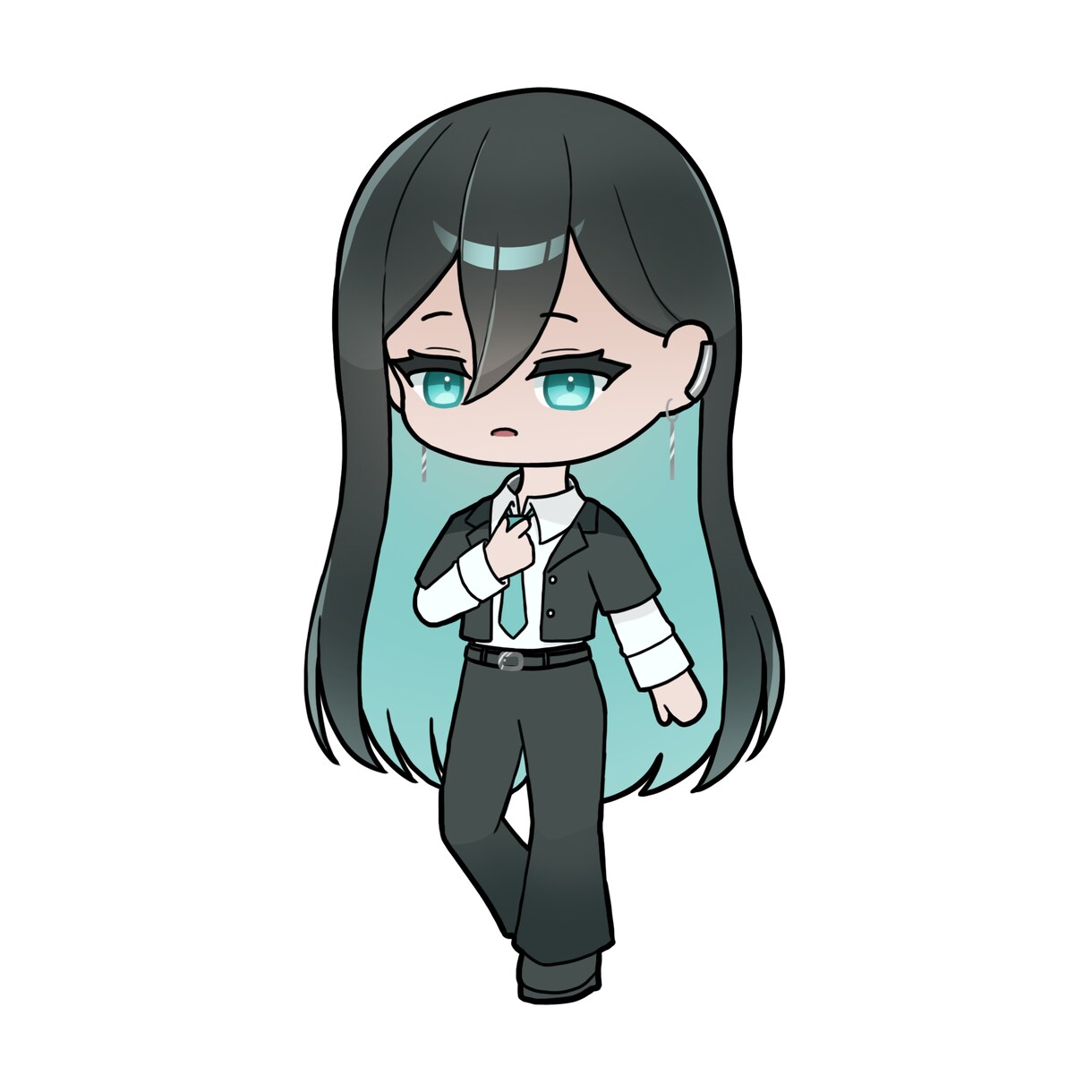 線画が印象的なデフォルメ立ち絵描きます 特徴をとらえたキャッチーな２～３頭身キャラの立ち絵を描きます イメージ2