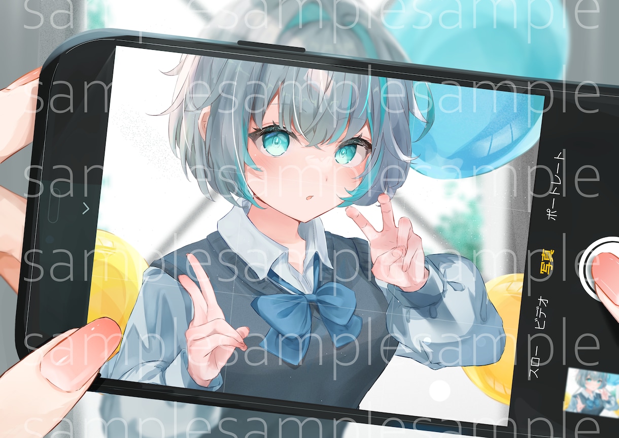 一枚絵、立ち絵イラスト等、可愛いイラスト承ります 商品利用可◎VTuber、活動者の方にお勧めです！ イメージ2