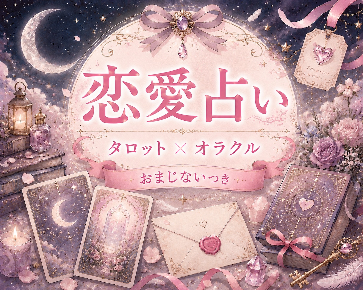 残1名❤️恋のお悩みを優しい癒やしカードで占います 片思いなど︙タロット×オラクルで恋のメッセージをお届け♡ イメージ1