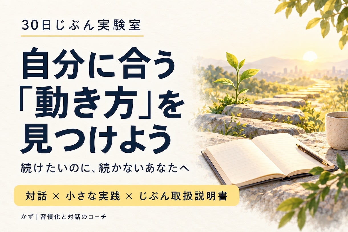 先延ばしを整理し最初の一歩を一緒に決定します 本業・家事・副業で忙しいあなたへ。60分で行動プランを整理 イメージ1