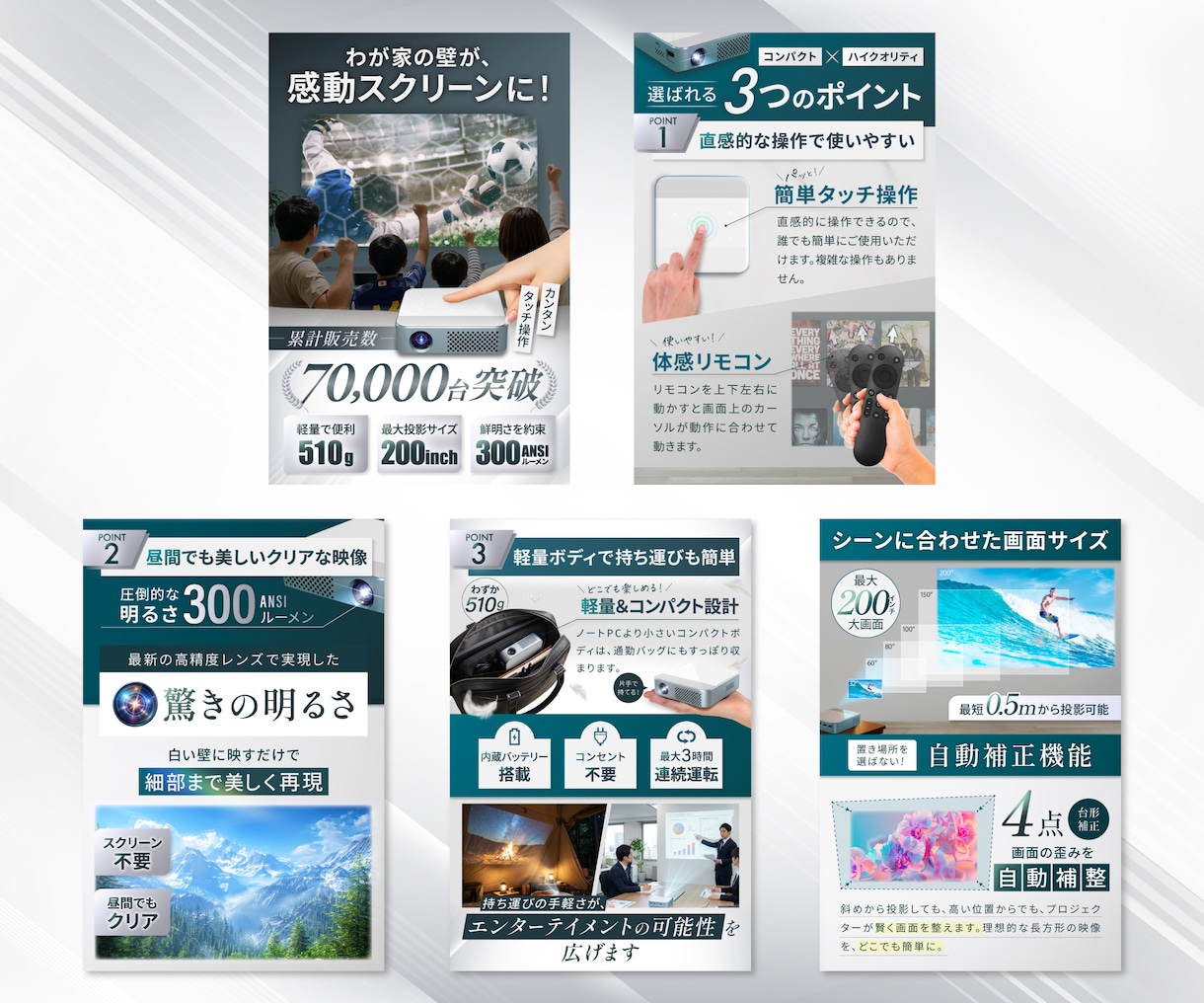 売れる見せ方を設計！EC商品画像制作します 修正無制限！６枚セットで18,000円で制作いたします。 イメージ3