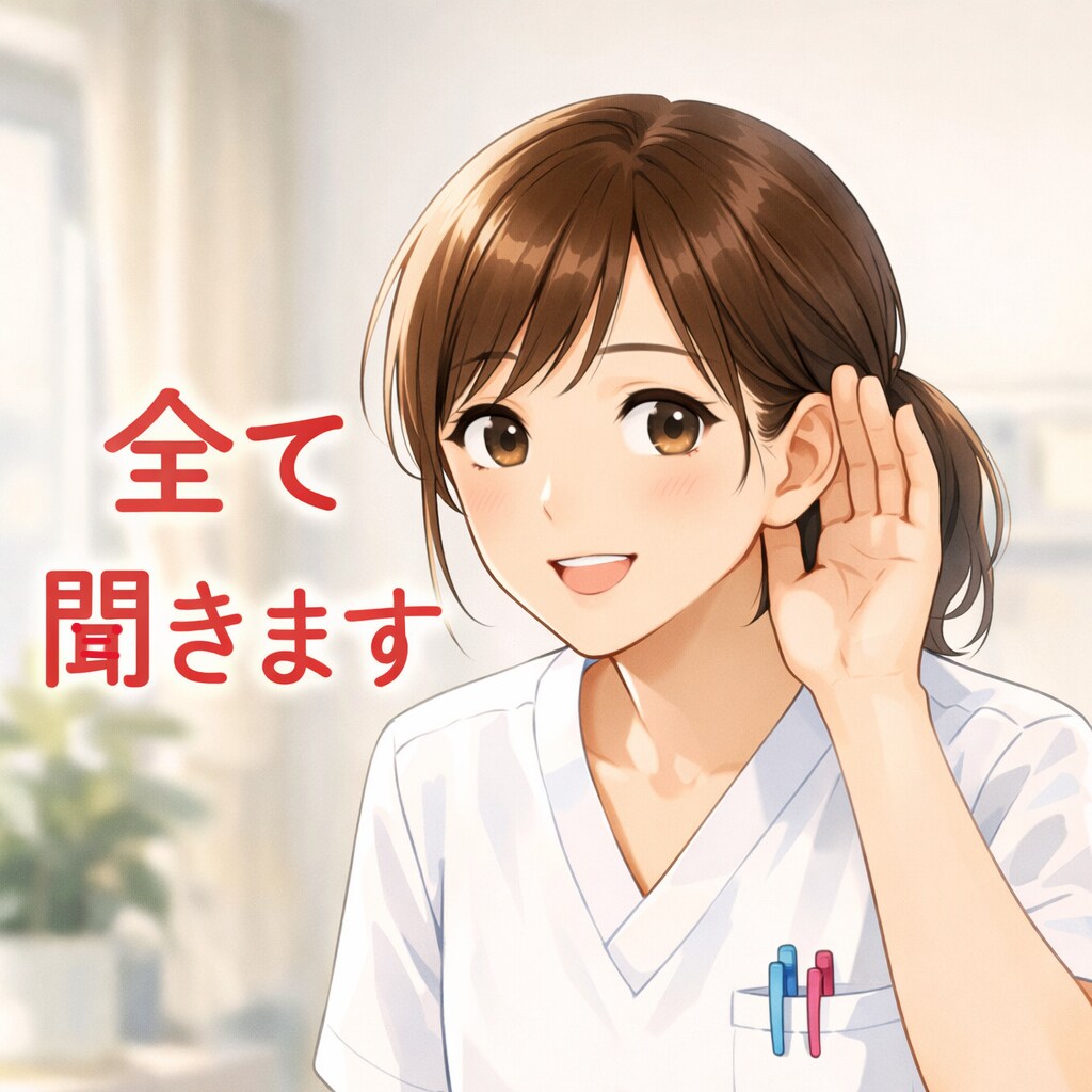 １００％あなたに合わせてお聞きします 現ナースがご希望通りの聞き方でどんなことでもお聞きします イメージ1