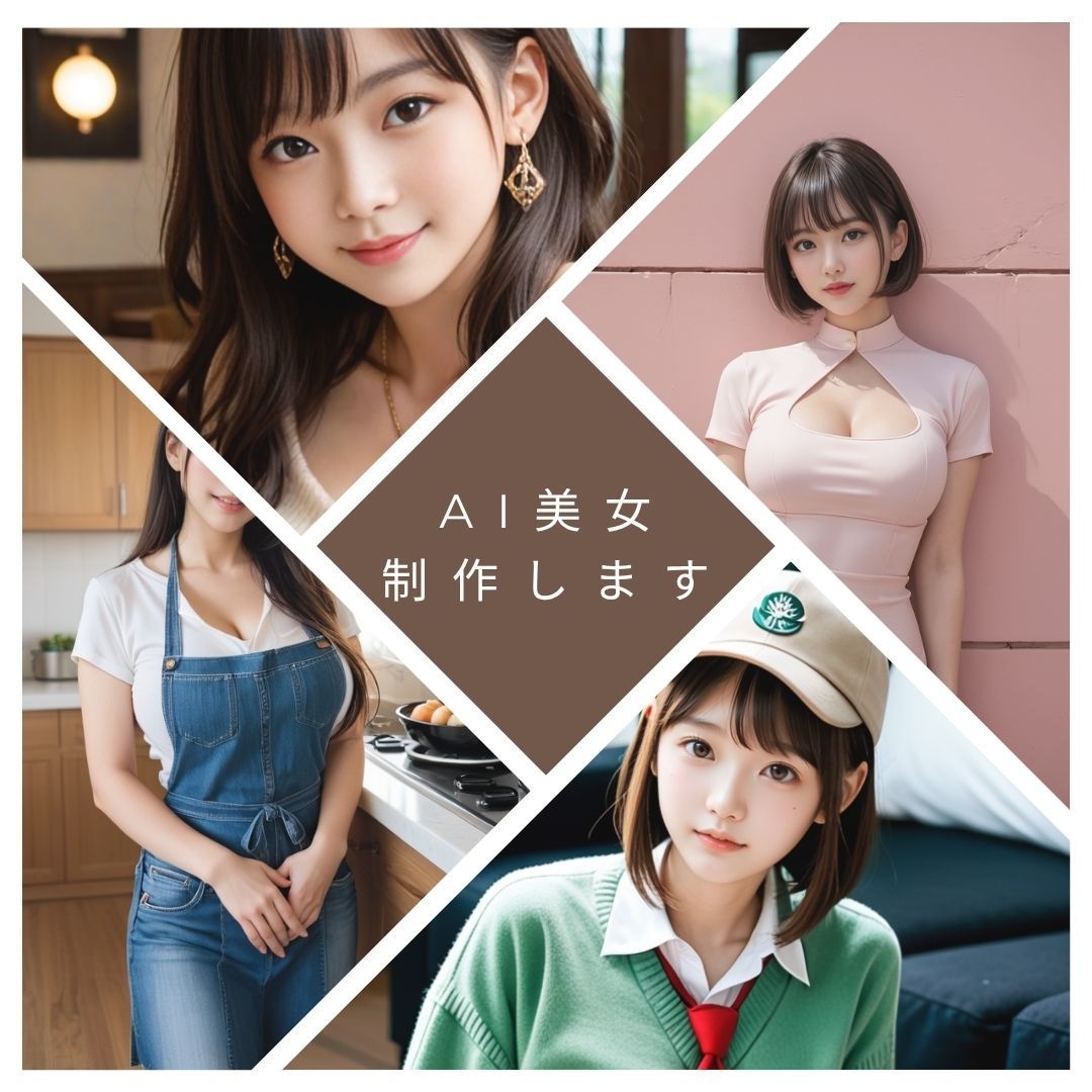 思わずクリックしたくなるAI美女を生成代行します リアルで可愛い美女の作成が得意です イメージ1
