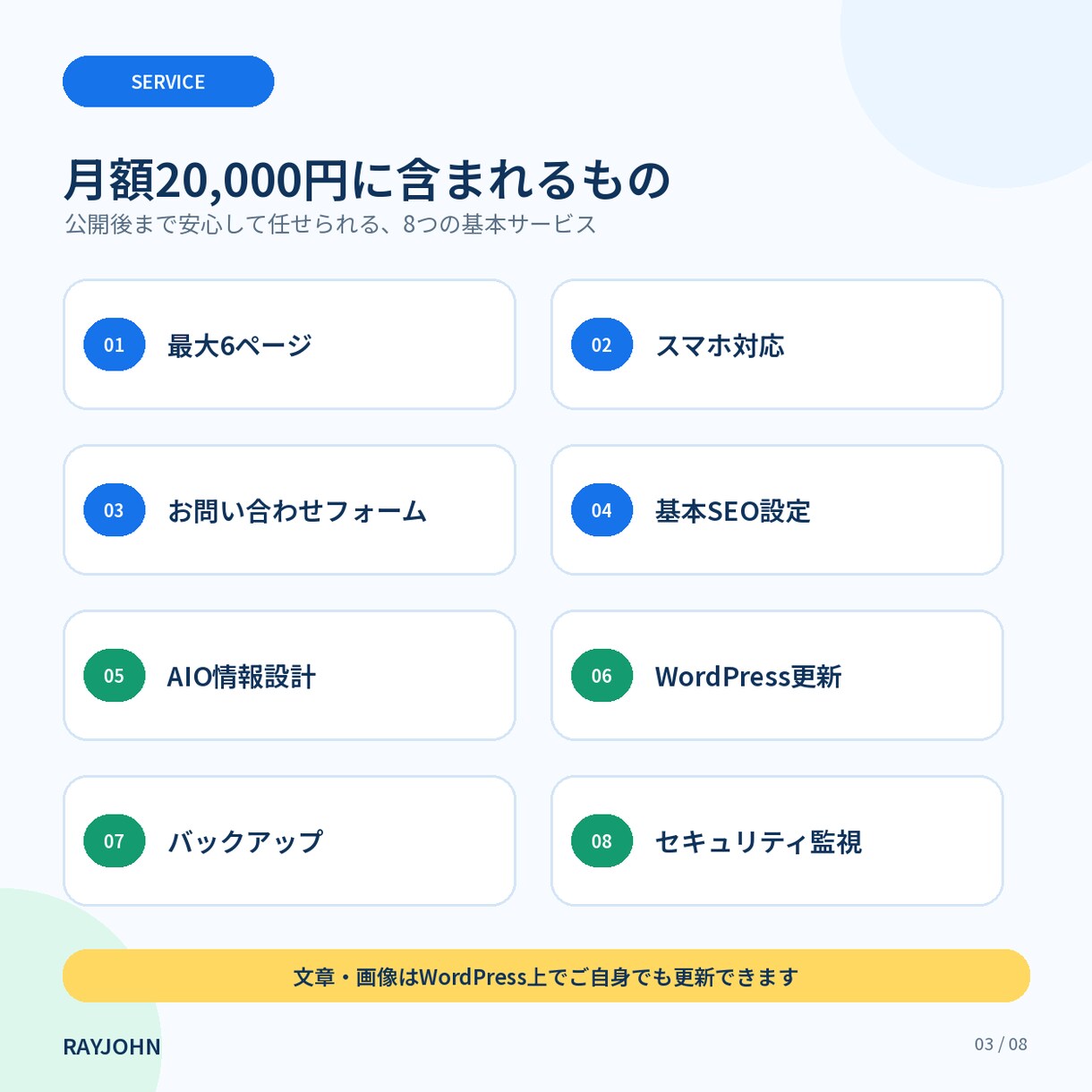 制作費0円で店舗・中小企業のHPを制作します 最大6ページ・保守込み・7〜21日で公開 イメージ3