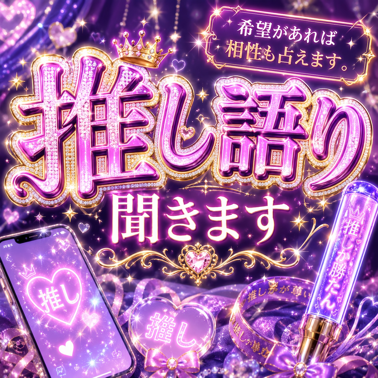 推しについての話聞きます ♡推しについての愛を語りたい人向け♡ イメージ2