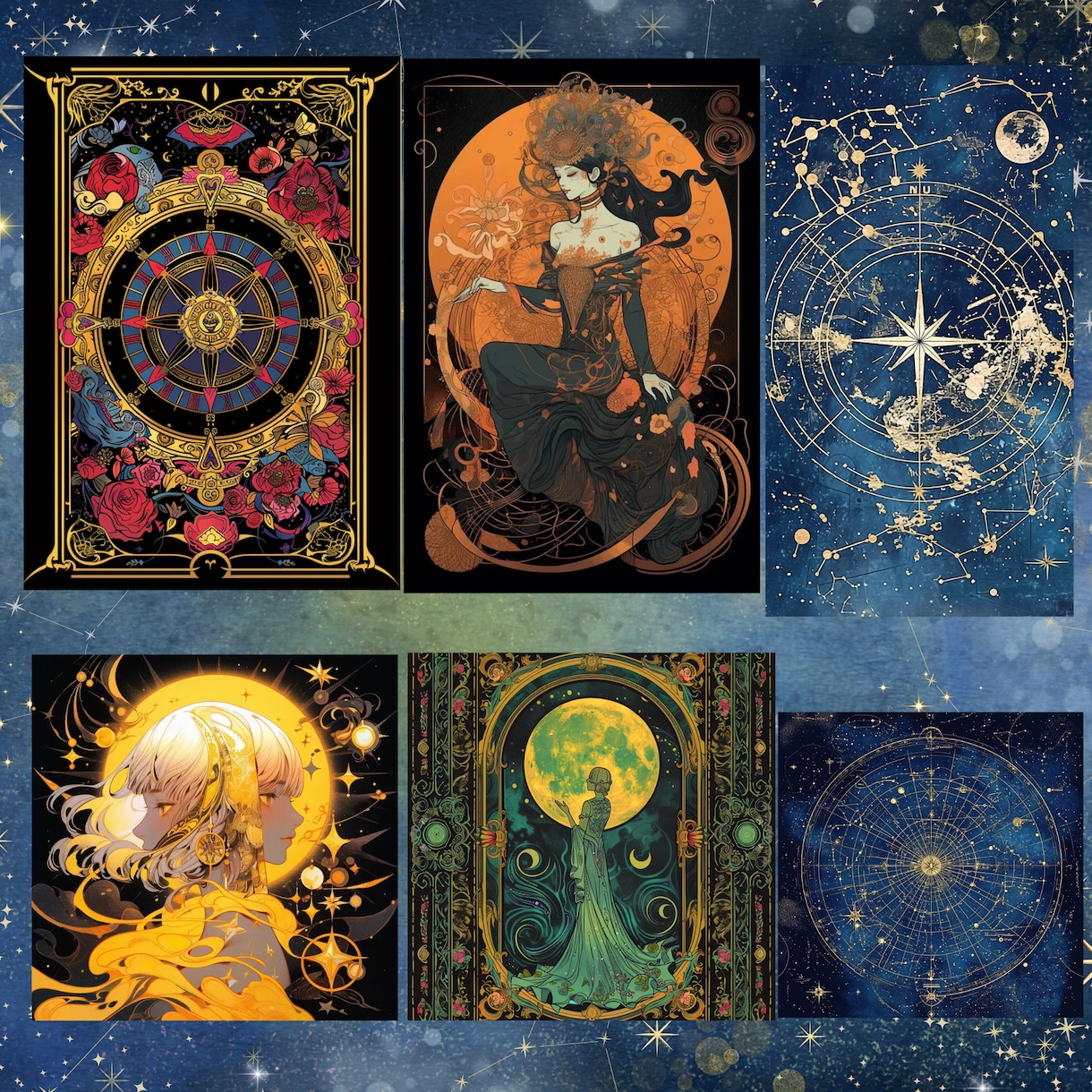占い・スピ系！おしゃれな星座占いのイラスト描きます SNS発信★12星座、四柱推命、スピリチュアル、血液型など イメージ8
