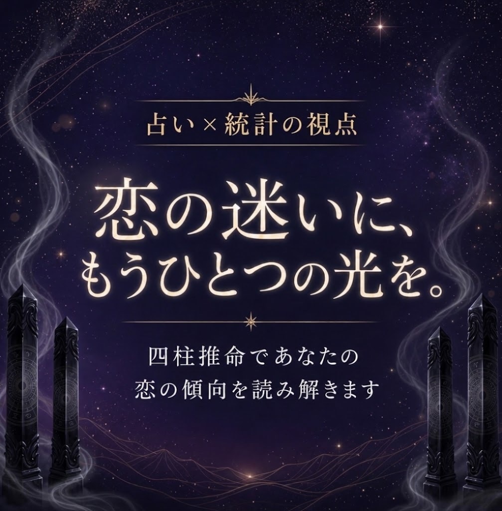 占い×統計の視点で恋の悩みを後押しします 星の物語に、世の中の数字をひとつ添えて。 イメージ1