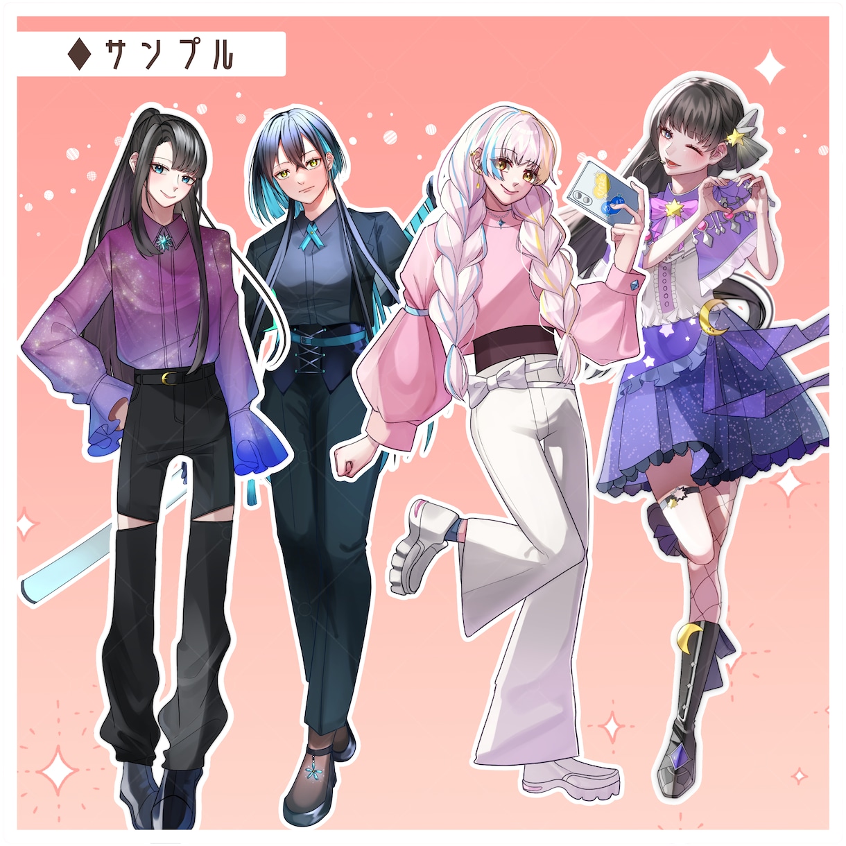 表情差分3種無料！✦ イラスト制作します 幅広い用途にご使用いただけるイラストを制作いたします！ イメージ3