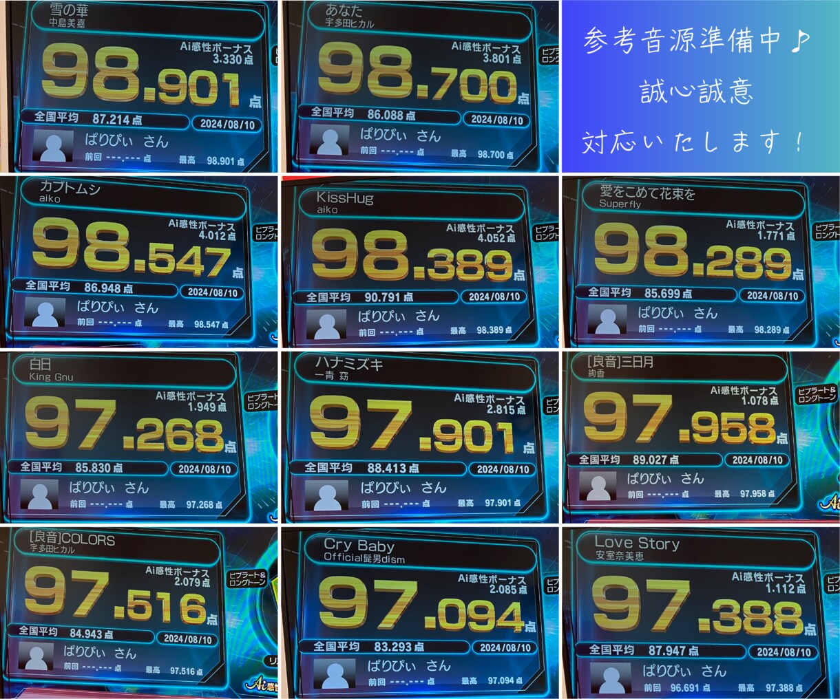 修正2回/ピッチノイズ補正OK⭐︎仮歌歌います 絶対音感持ちが誠心誠意をもって歌わせて頂きます！ イメージ1