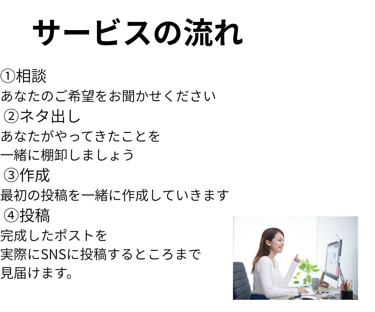 あなたにしか書けない最初の一歩を一緒に作ります ネタ0自信0でもOK｜スレッズX対応｜無理しない発信サポート イメージ9